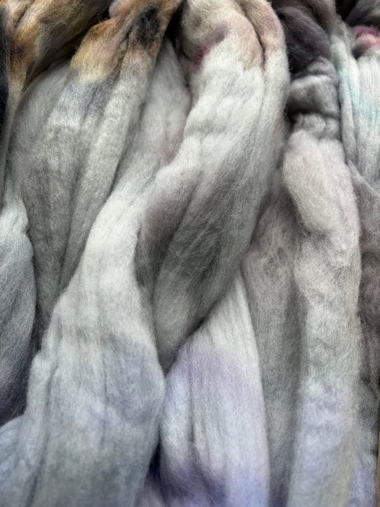 One of a Kind Batch - 100 grams of Spinning Fibre - Untreated Merino Wool 22 Micron - Hand Dyed Combed Top