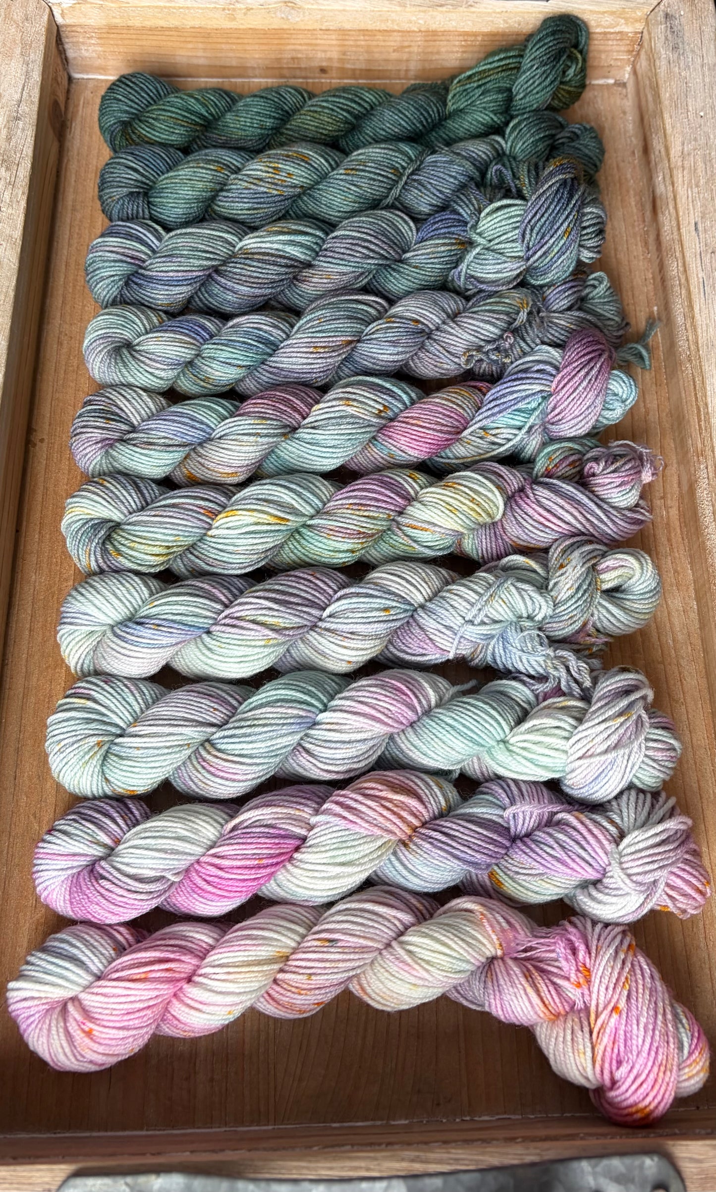 10 Skein Mini Yarn Fade - Squishy Sock Base