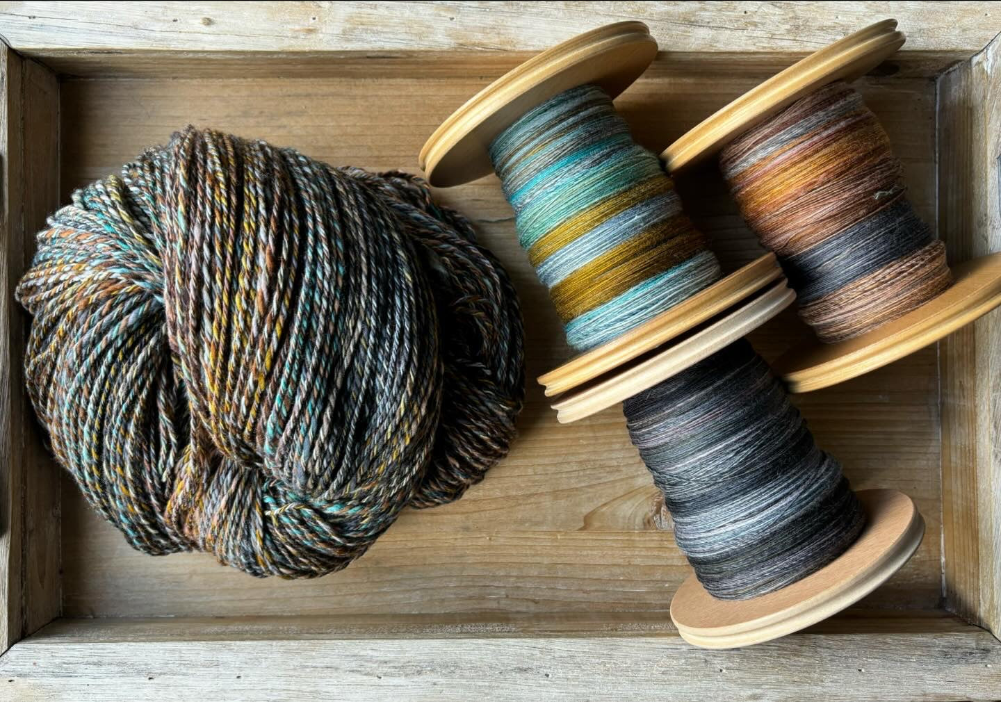 Hand Spun Yarn - 100% Superwash Merino Wool