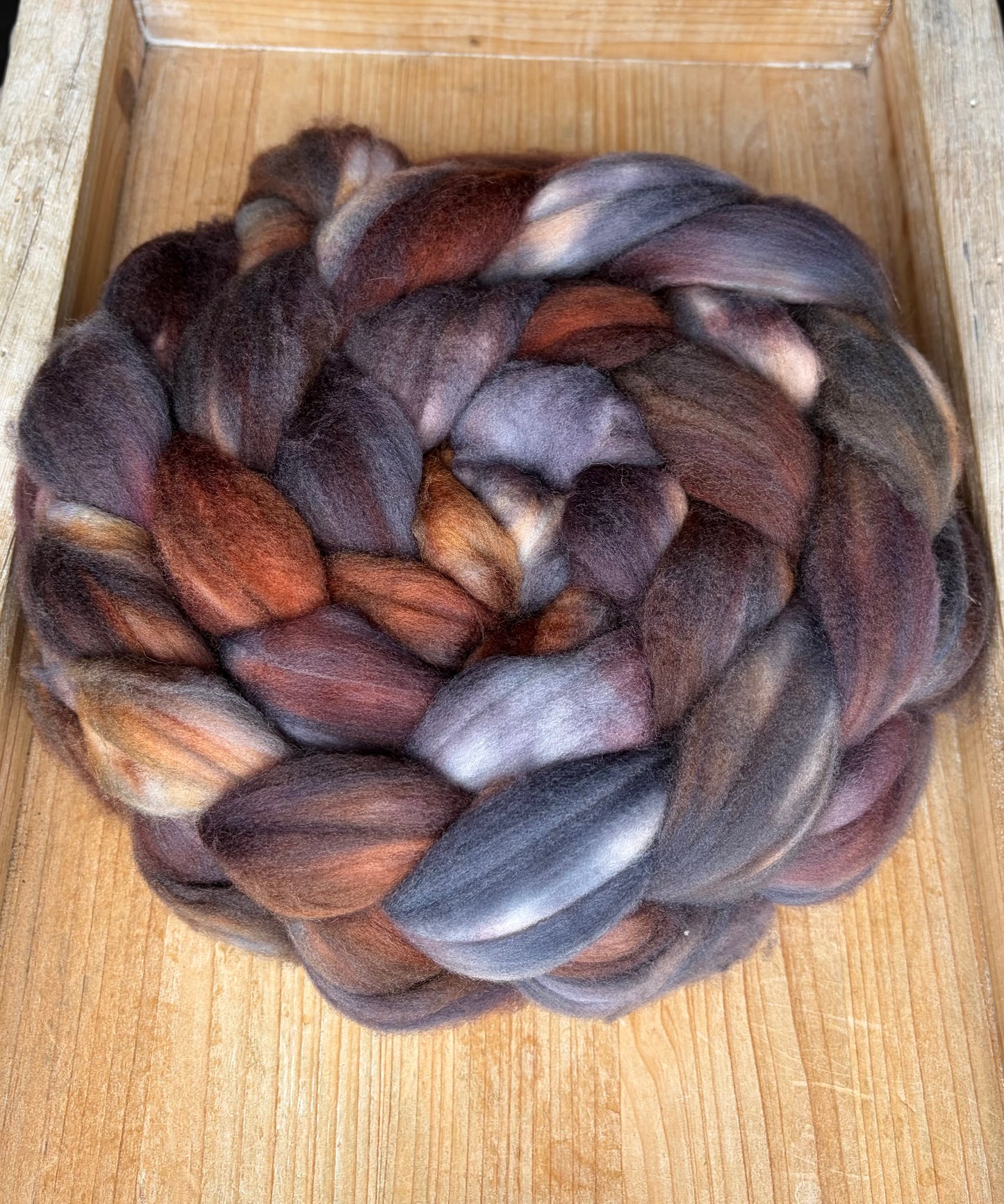100% Superwash Merino Wool - 22 Micron - One of a Kind Batch - 100 grams of Spinning Fibre - Hand Dyed Combed Top