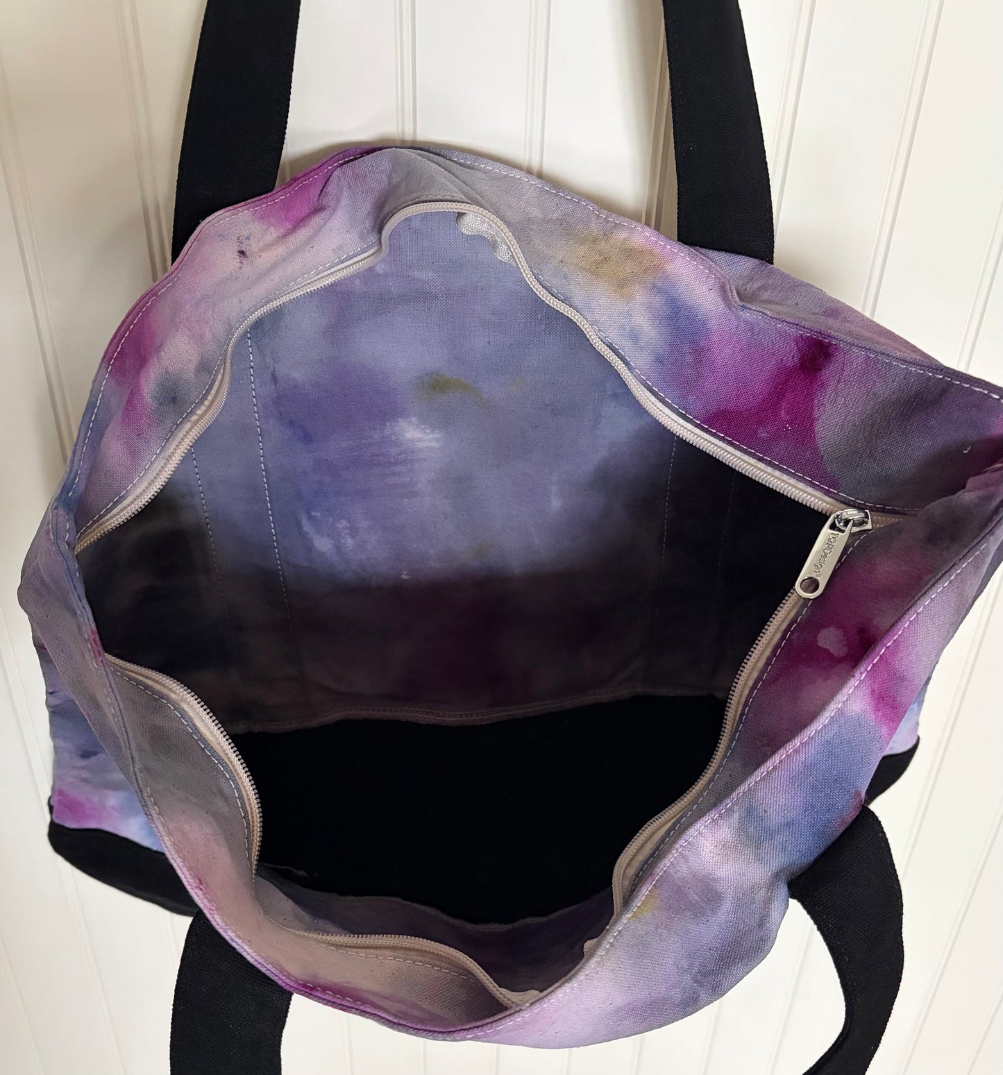 Ice Dyed Cotton Tote Bag