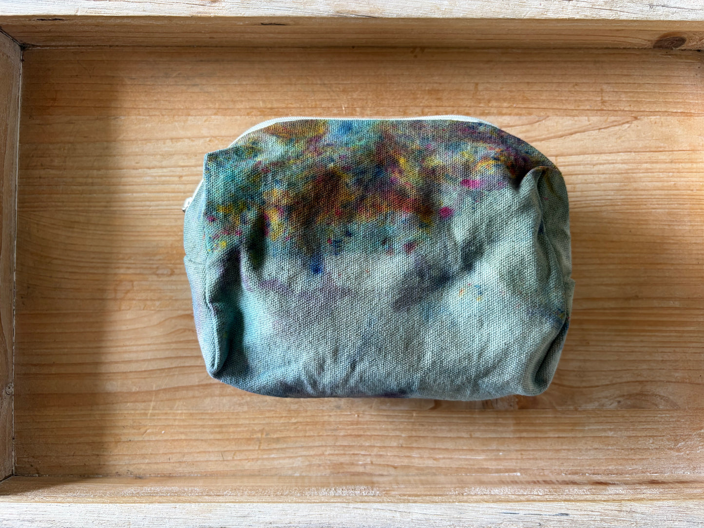 Ice Dyed Zipper Pouch