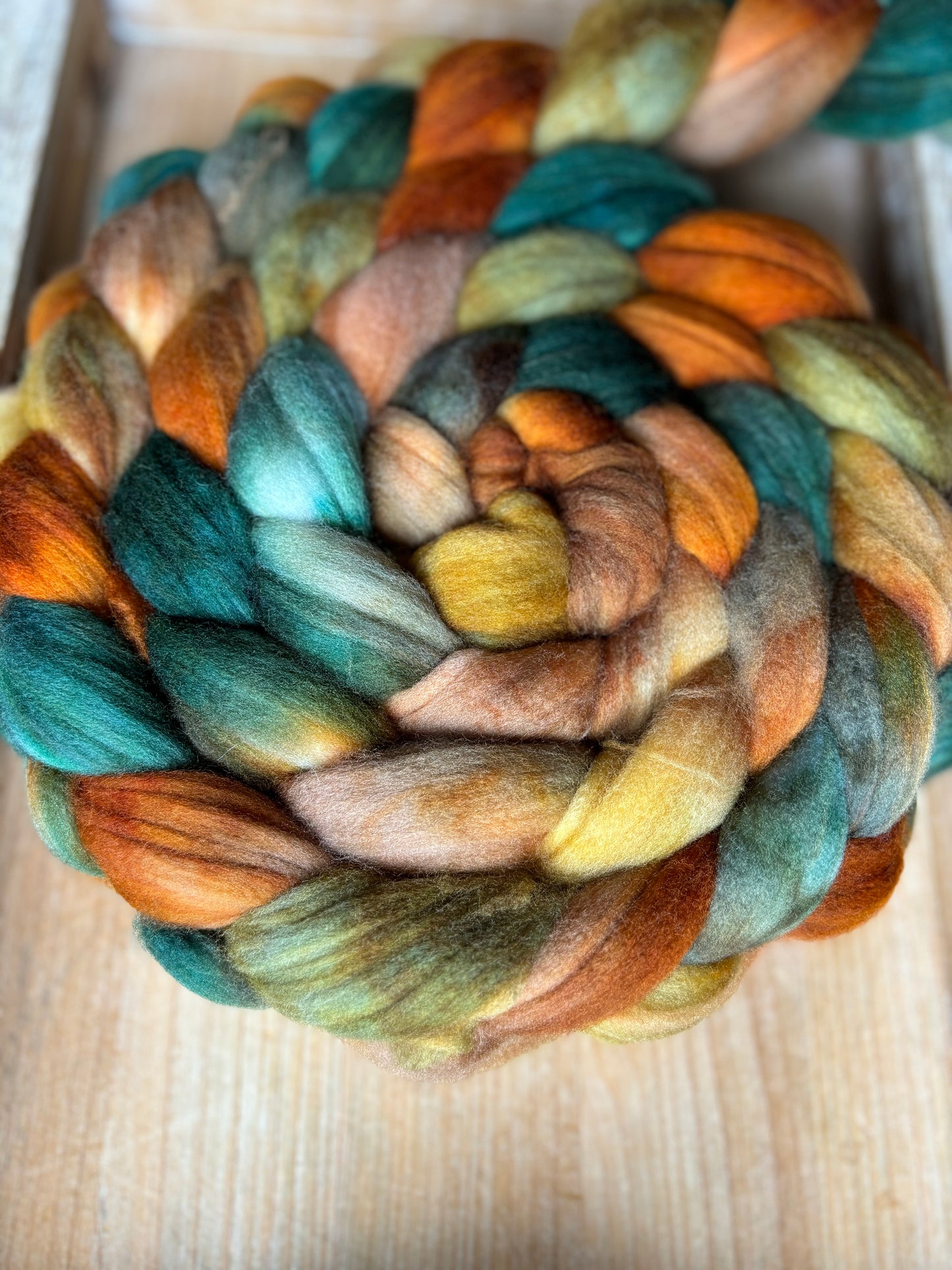 Autumn Leaves - 100 grams of Spinning Fibre