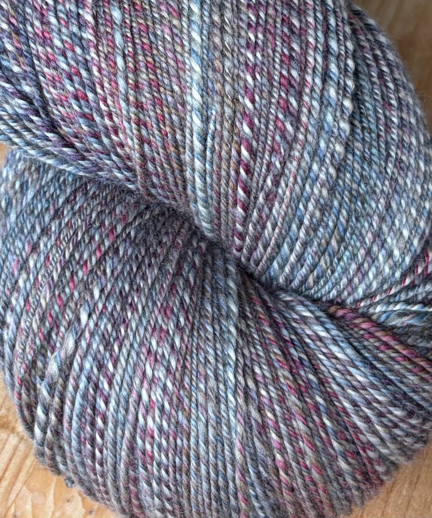 Hand Spun Yarn - 70% SWM/ 20% Nylon/ 10% Cashmere - Sweater Quantity