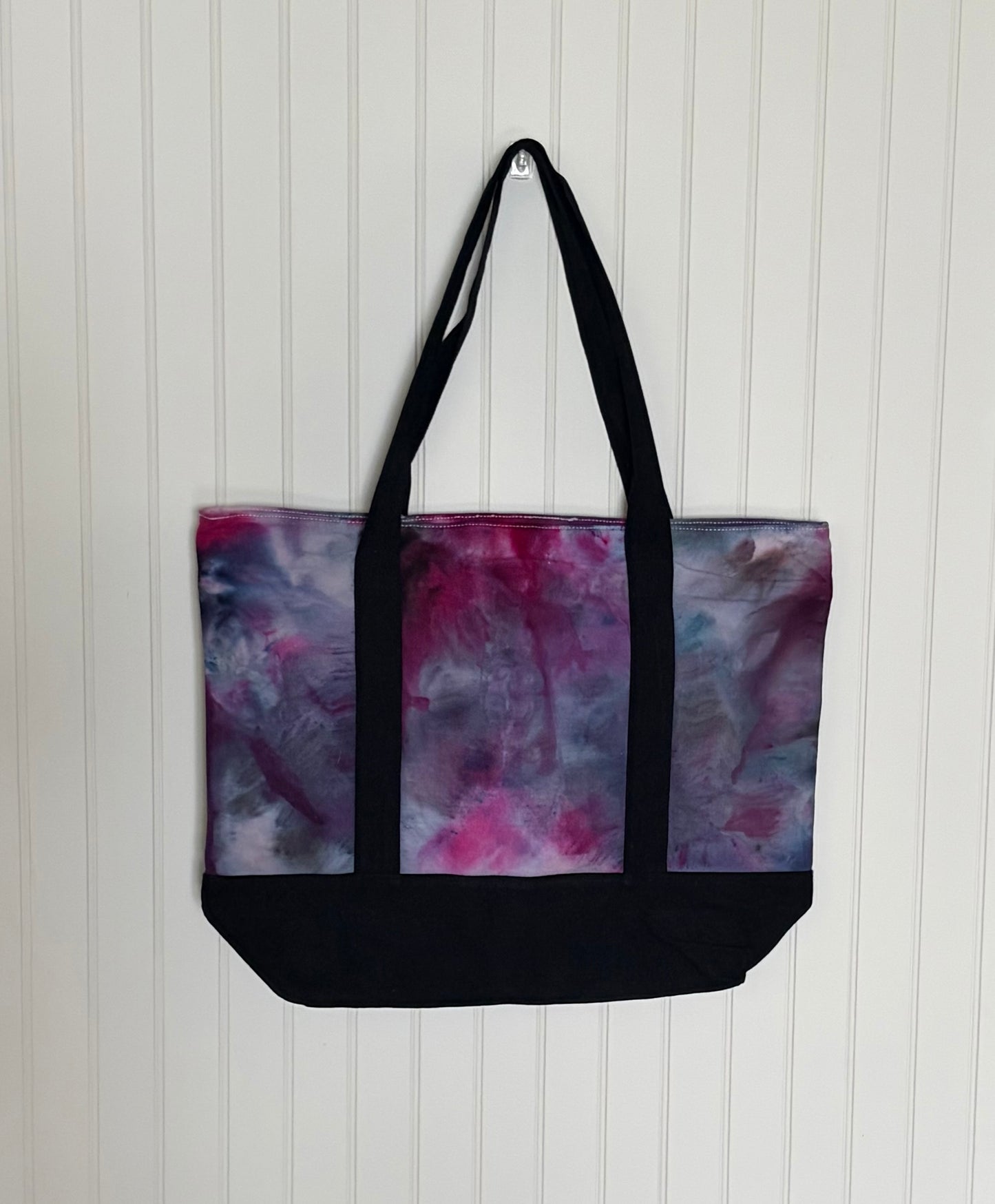 Ice Dyed Cotton Tote Bag