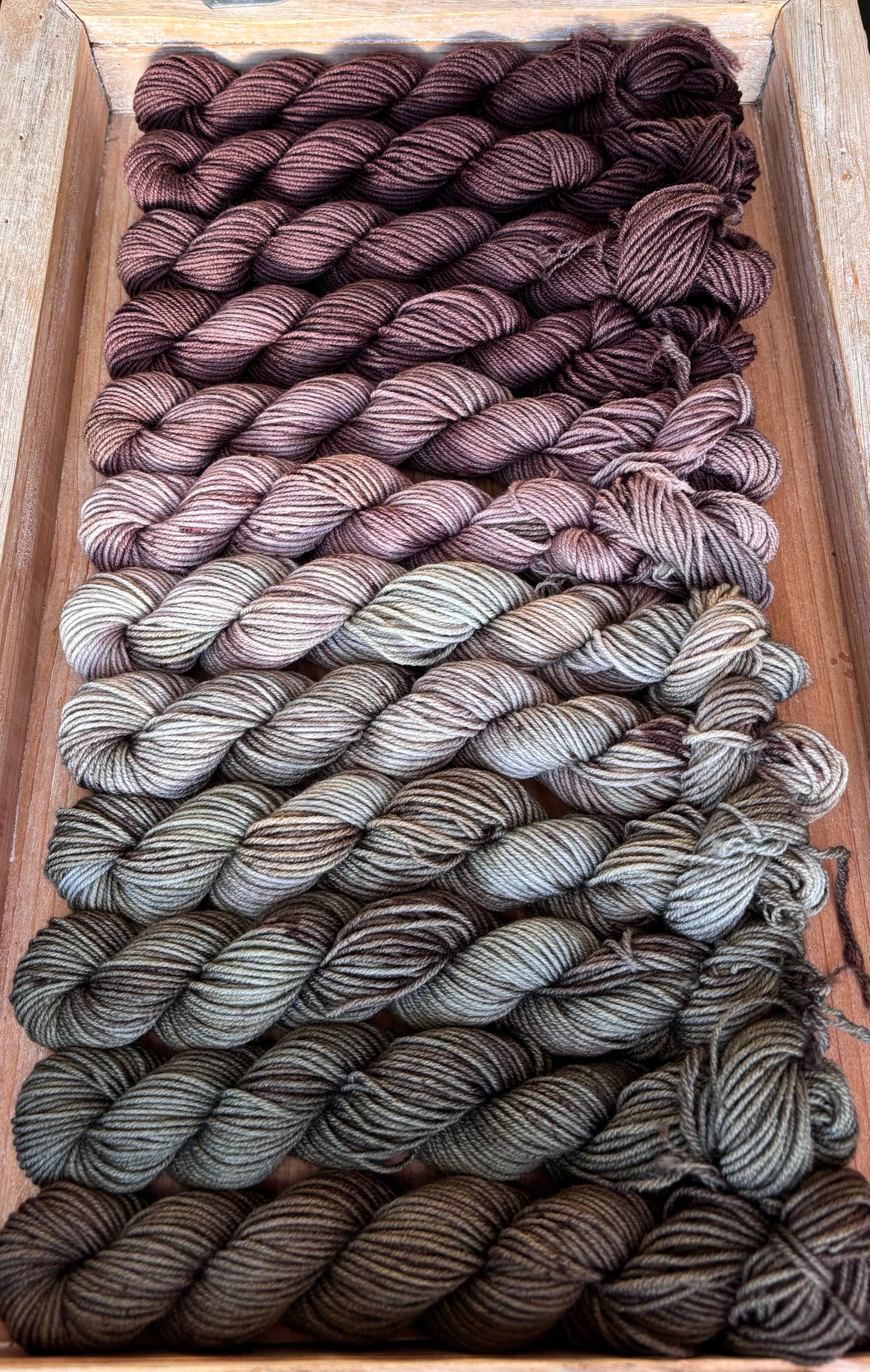 12 Skein Mini Yarn Fade - Squishy Sock Base