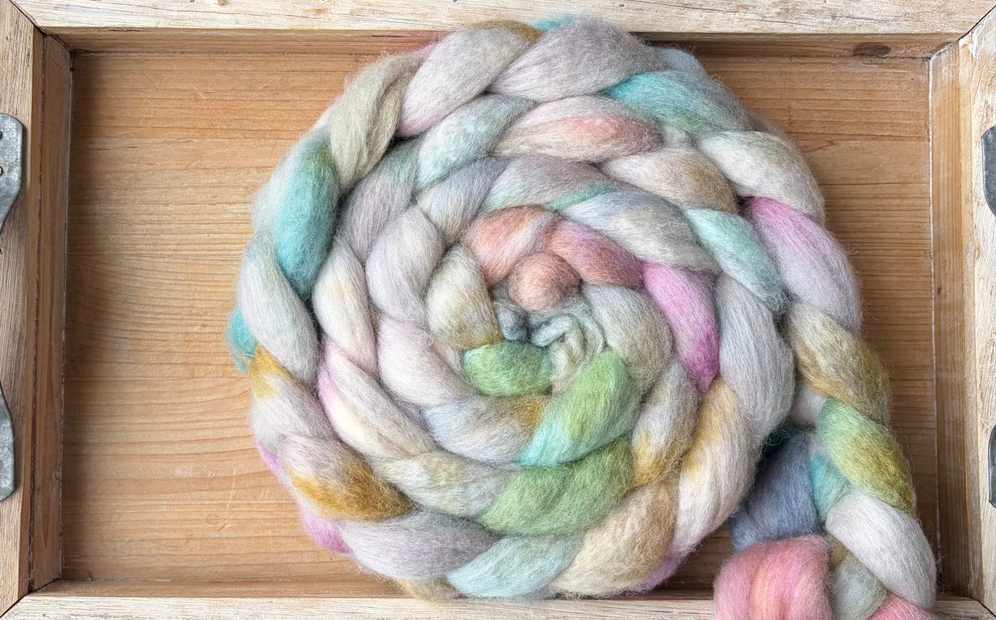Bluefaced Leicester Wool - 26 Micron - One of a Kind Batch - 100 grams of Spinning Fibre - Hand Dyed Combed Top