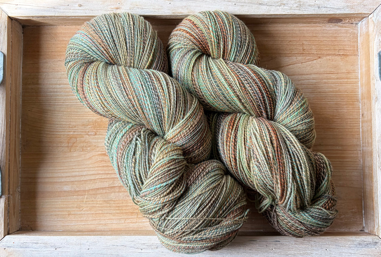 Hand Spun Yarn - 100% Targhee - Sweater Quantity