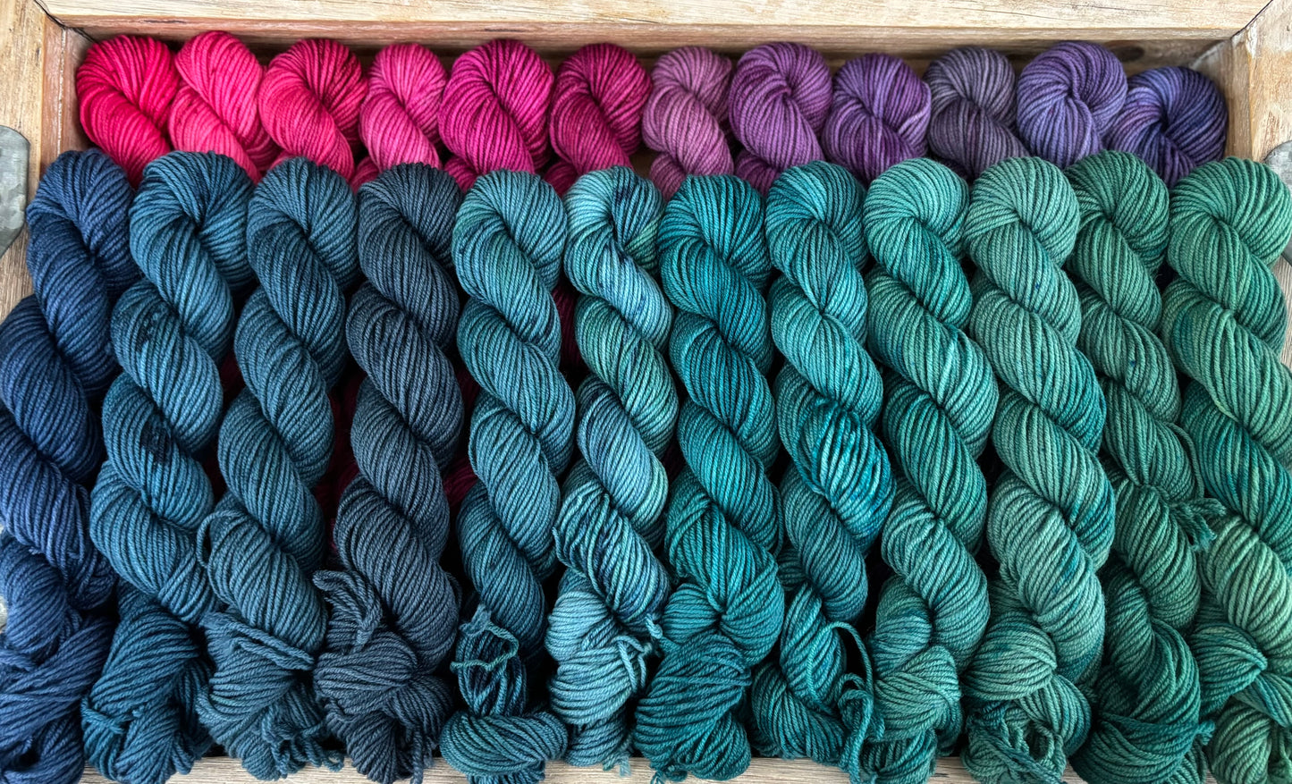 24 Skein Mini Yarn Fade - Squishy Sock Base