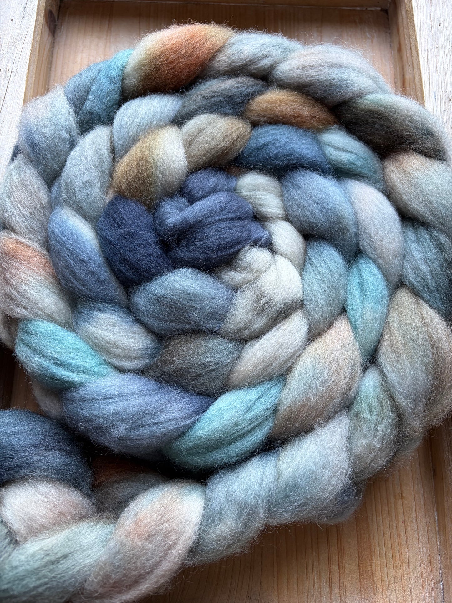 Bluefaced Leicester Wool - 26 Micron - One of a Kind Batch - 100 grams of Spinning Fibre - Hand Dyed Combed Top