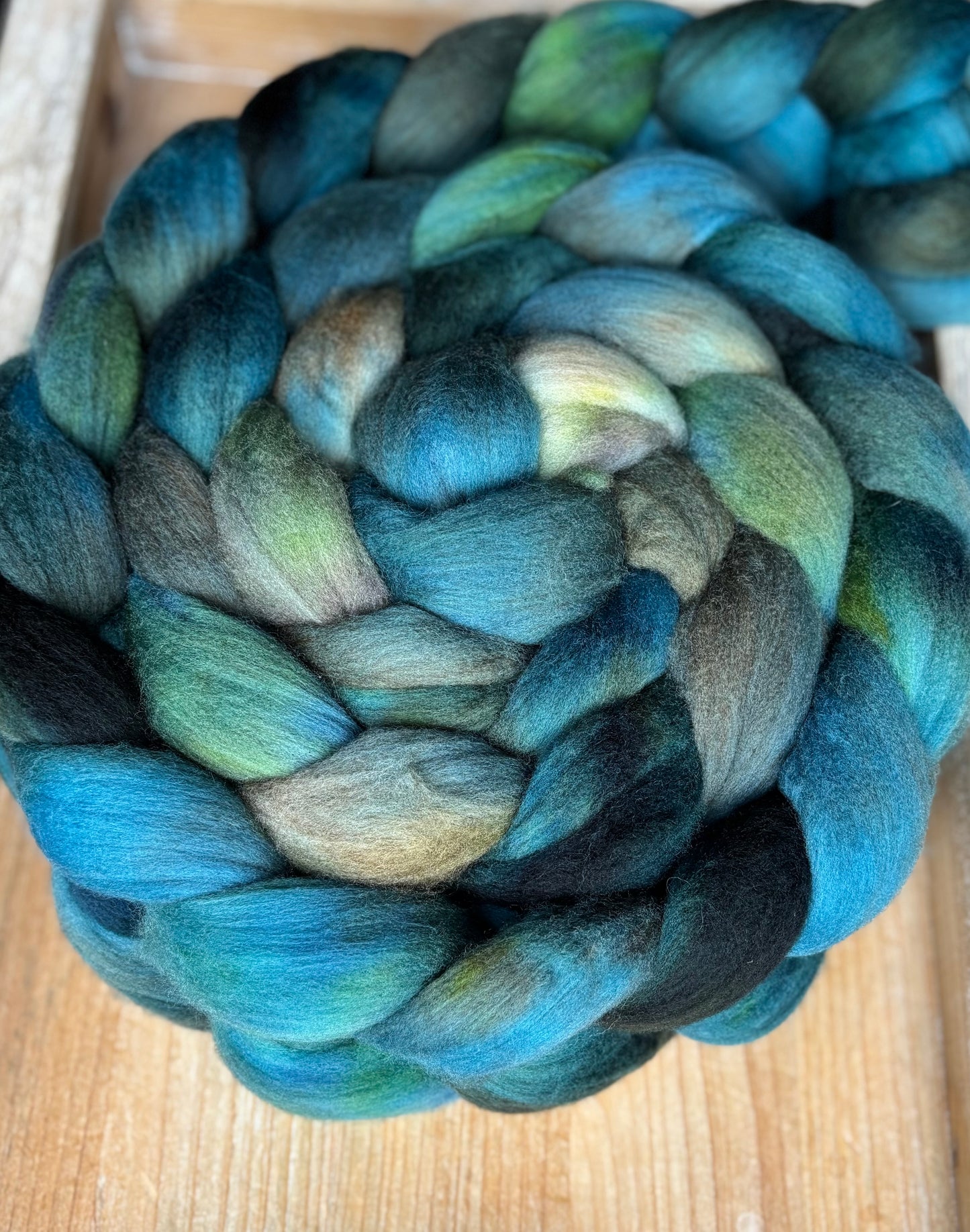 One of a Kind Batch - 100 grams of Spinning Fibre - Untreated Merino Wool 22 Micron - Hand Dyed Combed Top