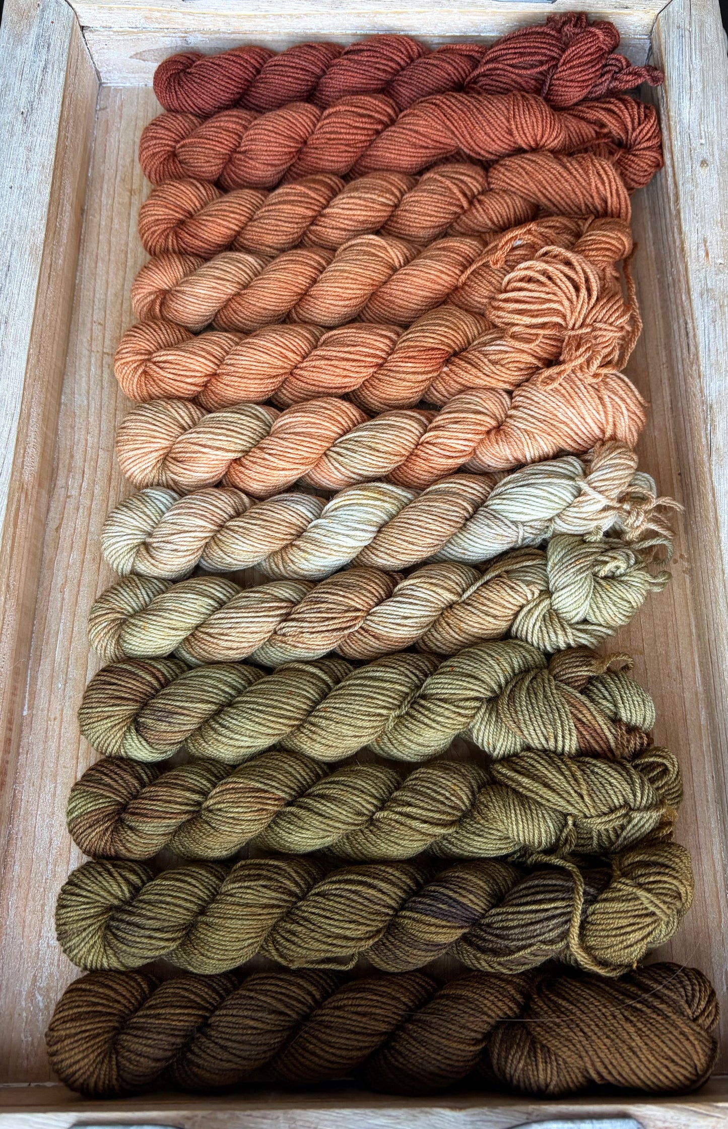 12 Skein Mini Yarn Fade - Squishy Sock Base