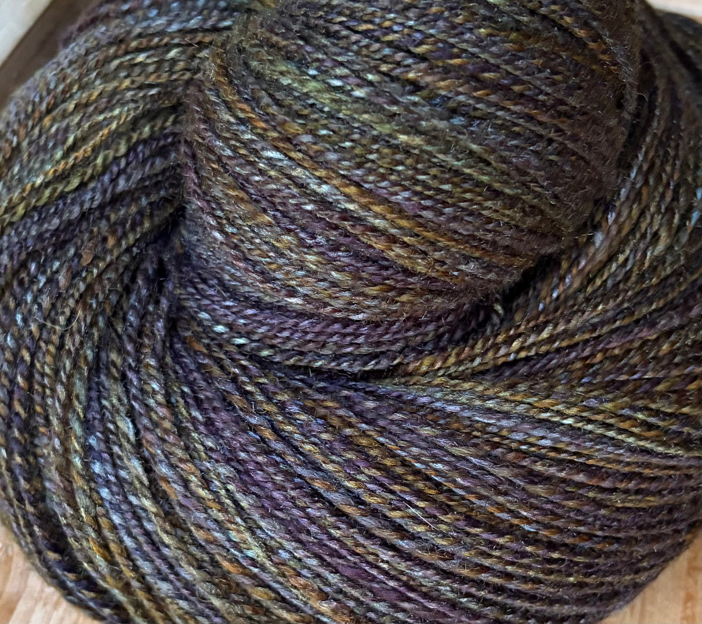 Hand Spun Yarn - 70% BFL/30% Tussah Silk