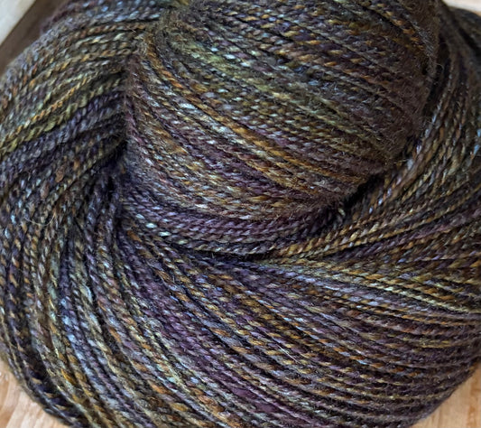 Hand Spun Yarn - 70% BFL/30% Tussah Silk