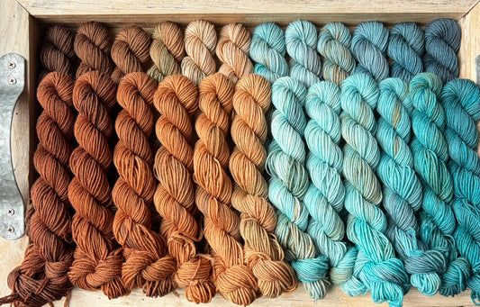 24 Skein Mini Yarn Fade - Squishy Sock Base