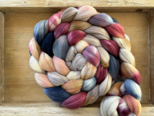 One of a Kind Batch - 100 grams of Spinning Fibre - Untreated Merino Wool 22 Micron - Hand Dyed Combed Top