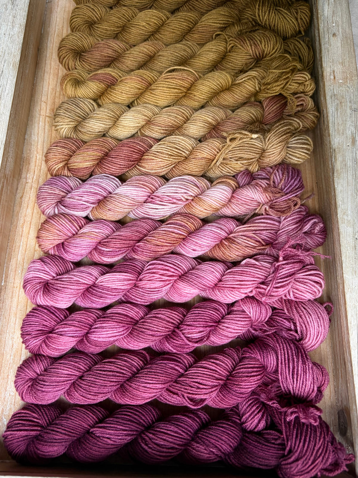 12 Skein Mini Yarn Fade - Squishy Sock Base