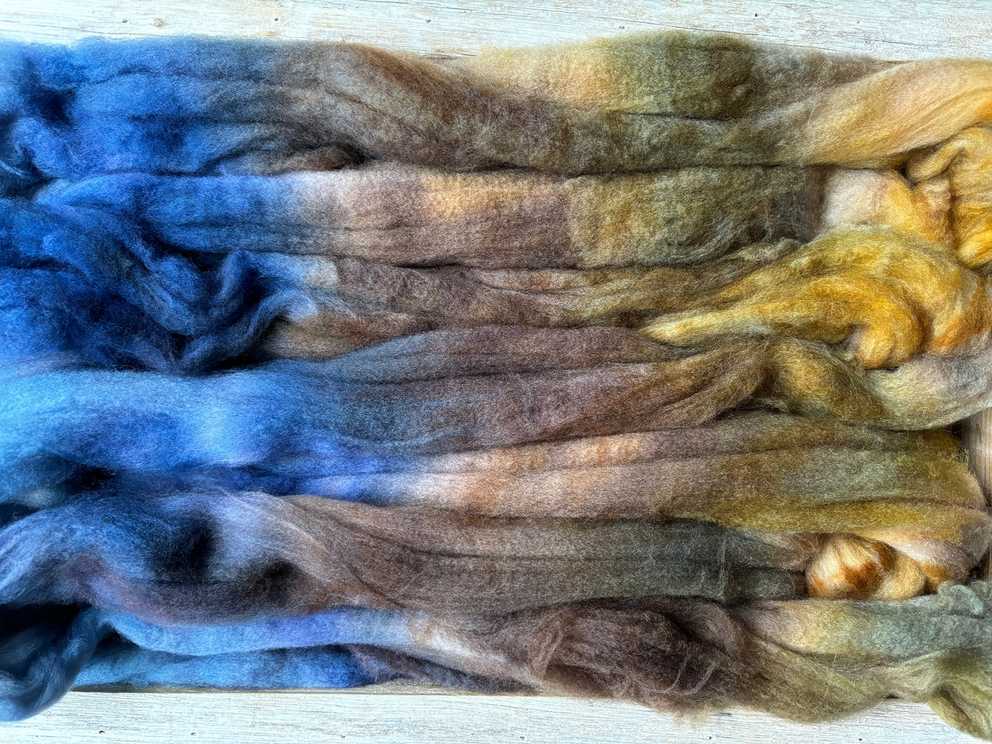 Sunflower Fields - 100 grams of Spinning Fibre