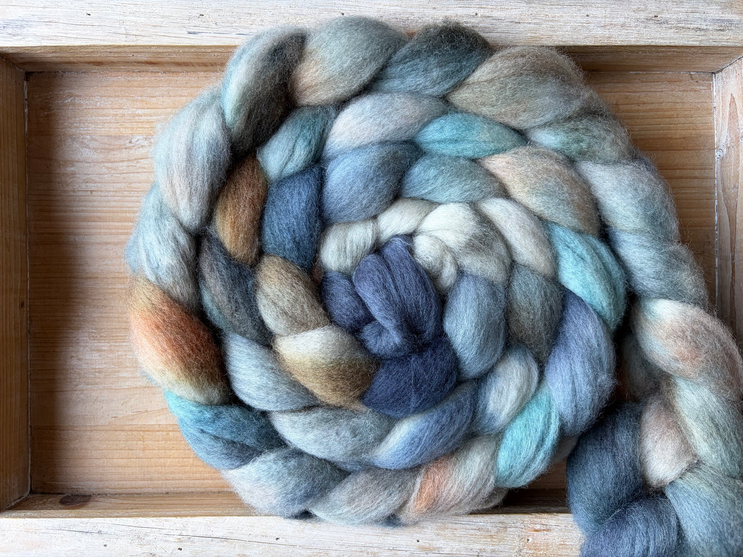 Bluefaced Leicester Wool - 26 Micron - One of a Kind Batch - 100 grams of Spinning Fibre - Hand Dyed Combed Top