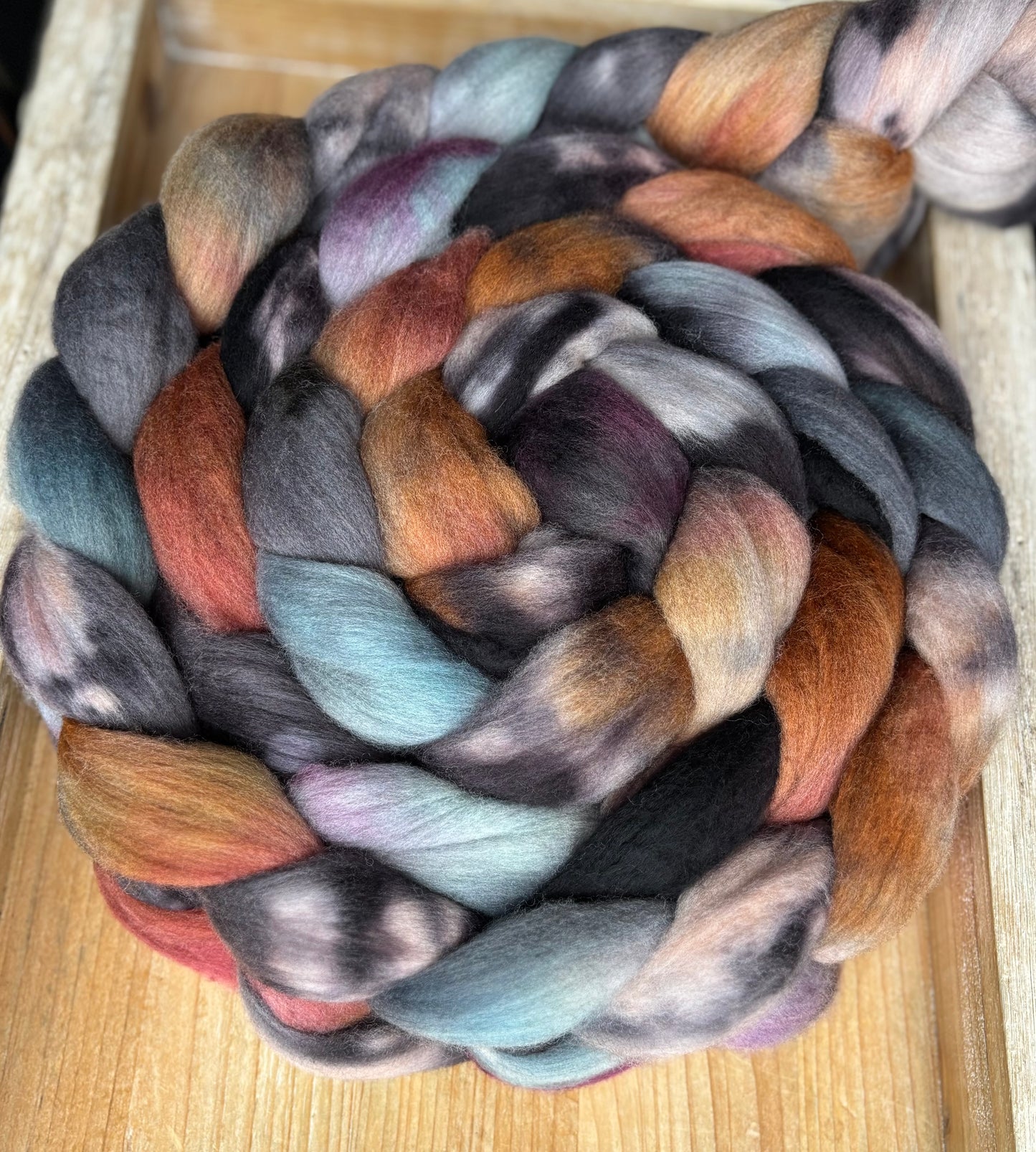 One of a Kind Batch - 100 grams of Spinning Fibre - Untreated Merino Wool 22 Micron - Hand Dyed Combed Top
