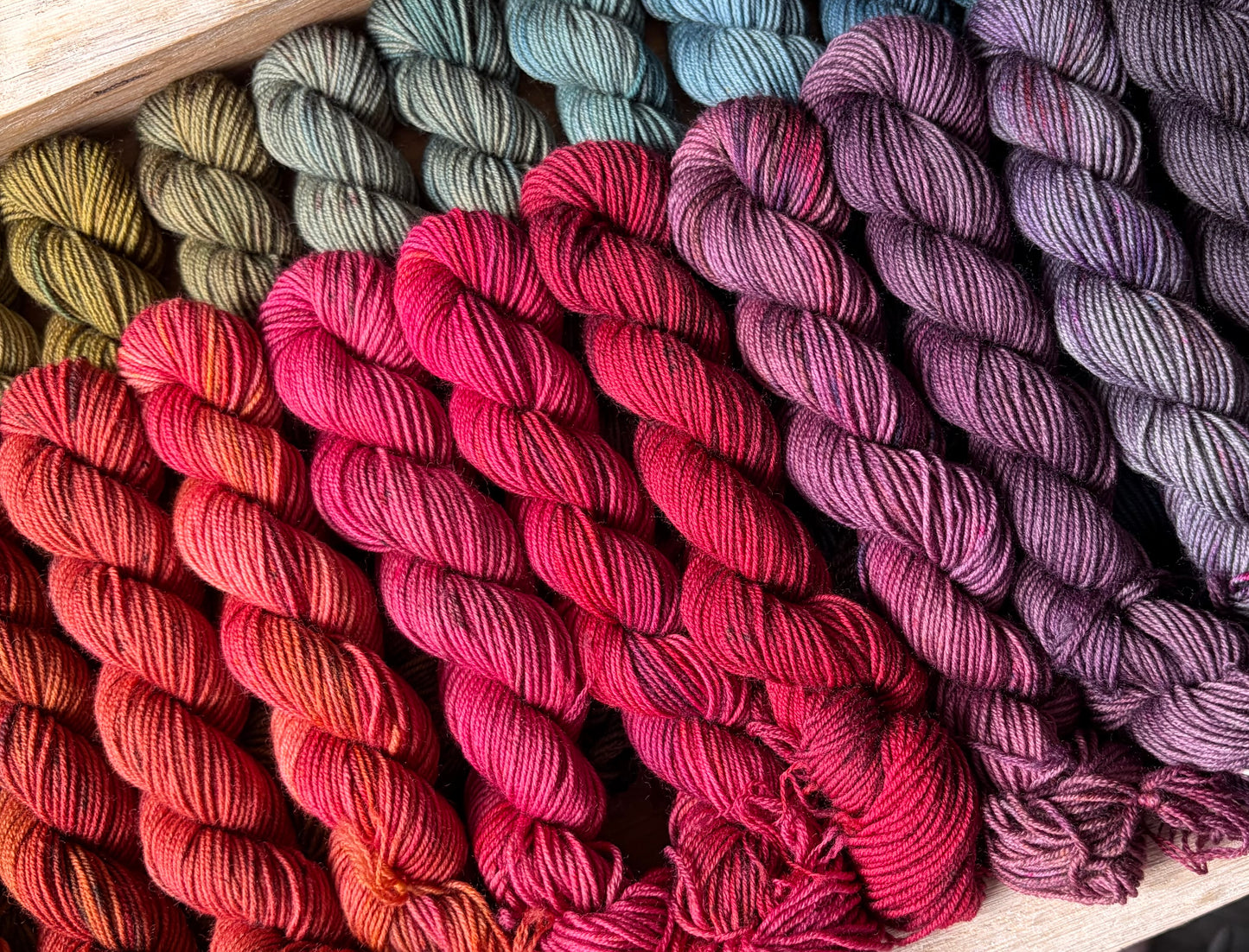 24 Skein Mini Yarn Fade - Squishy Sock Base