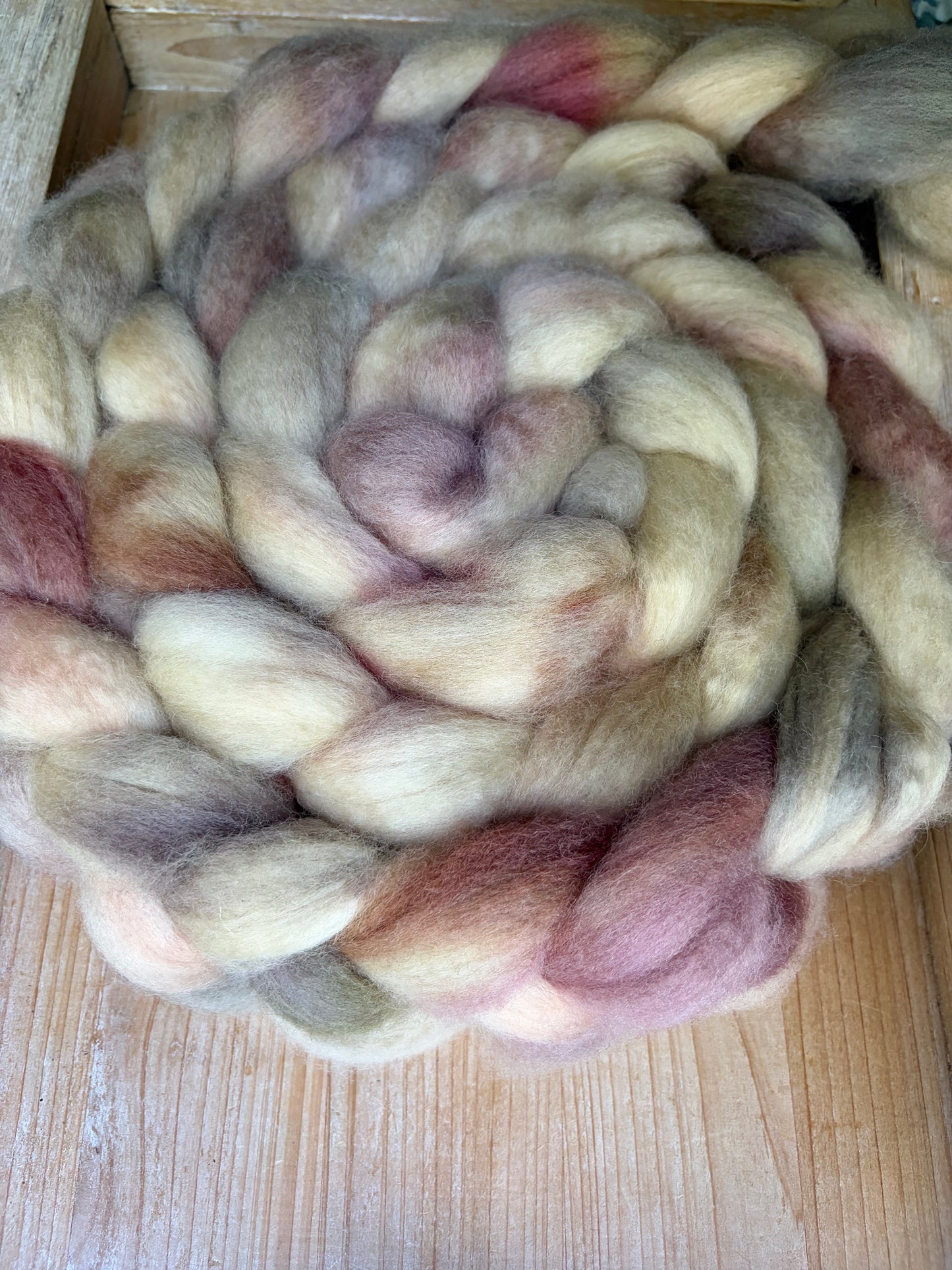 Bluefaced Leicester Wool - 26 Micron - One of a Kind Batch - 100 grams of Spinning Fibre - Hand Dyed Combed Top