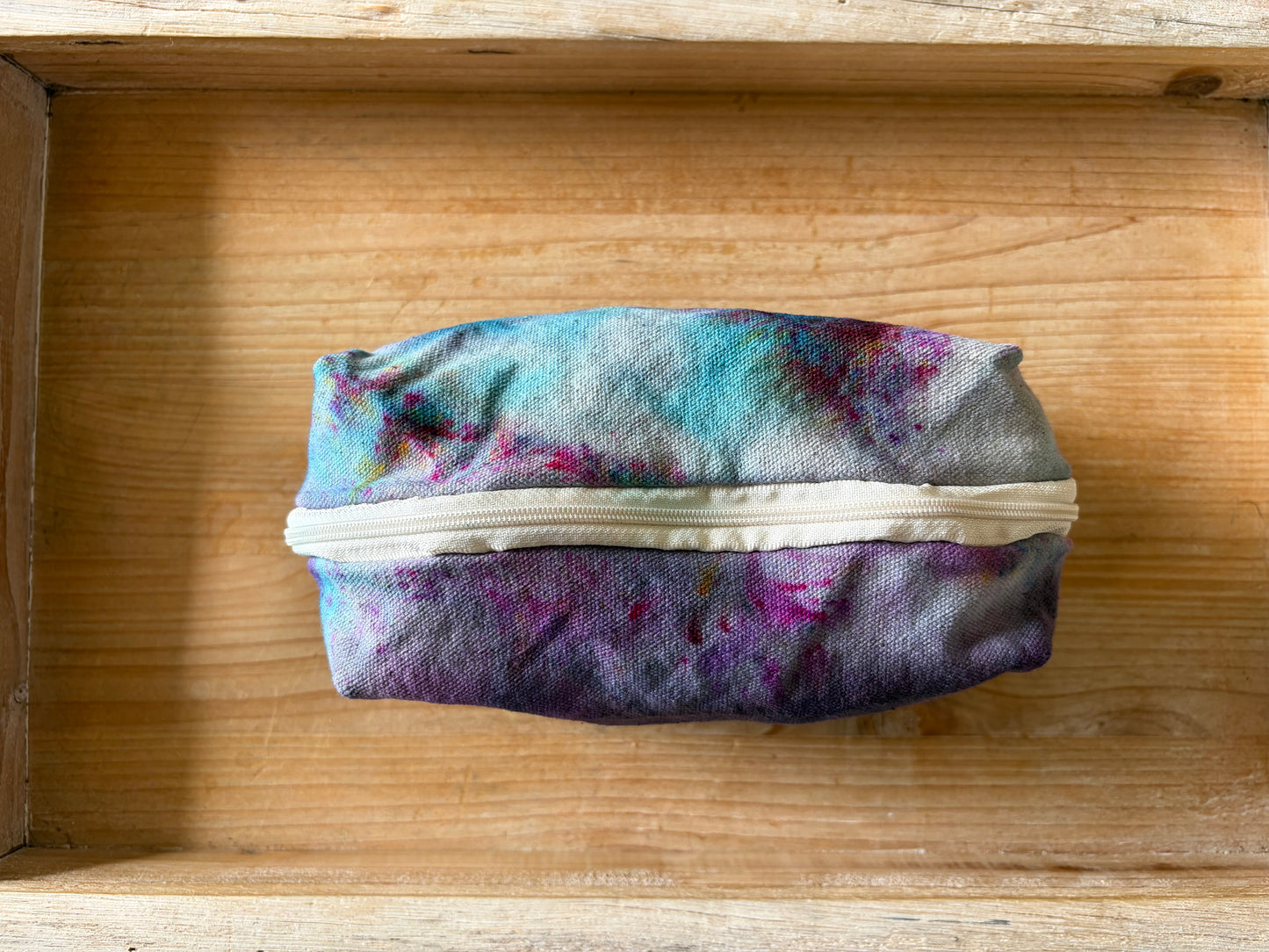 Ice Dyed Zipper Pouch