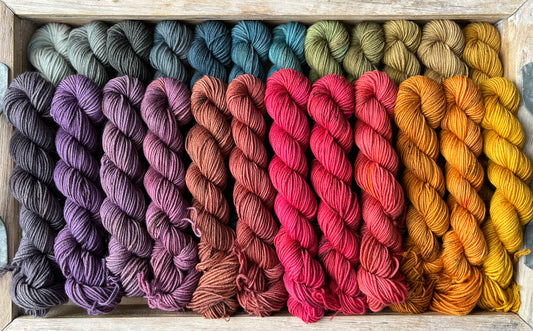 24 Skein Mini Yarn Fade - Squishy Sock Base