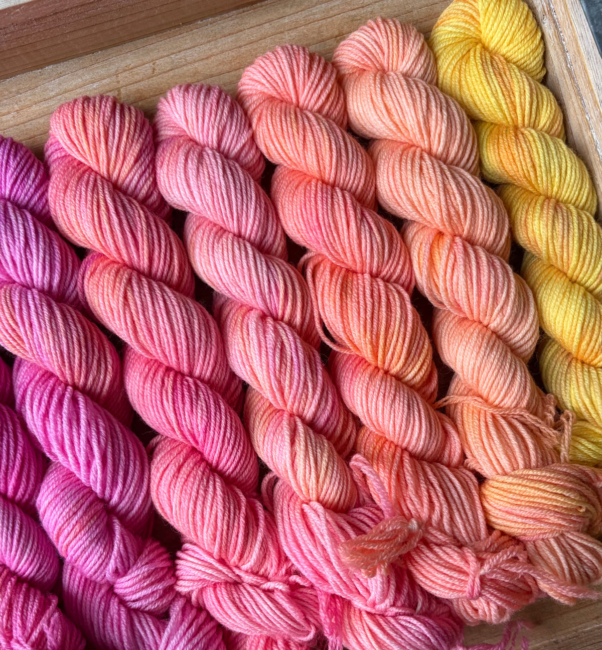 24 Skein Mini Yarn Fade - Squishy Sock Base