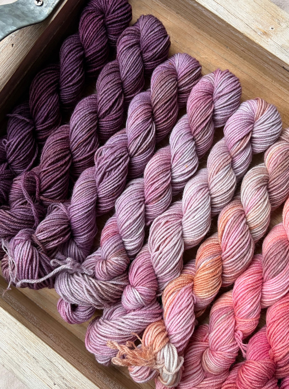 12 Skein Mini Yarn Fade - Squishy Sock Base