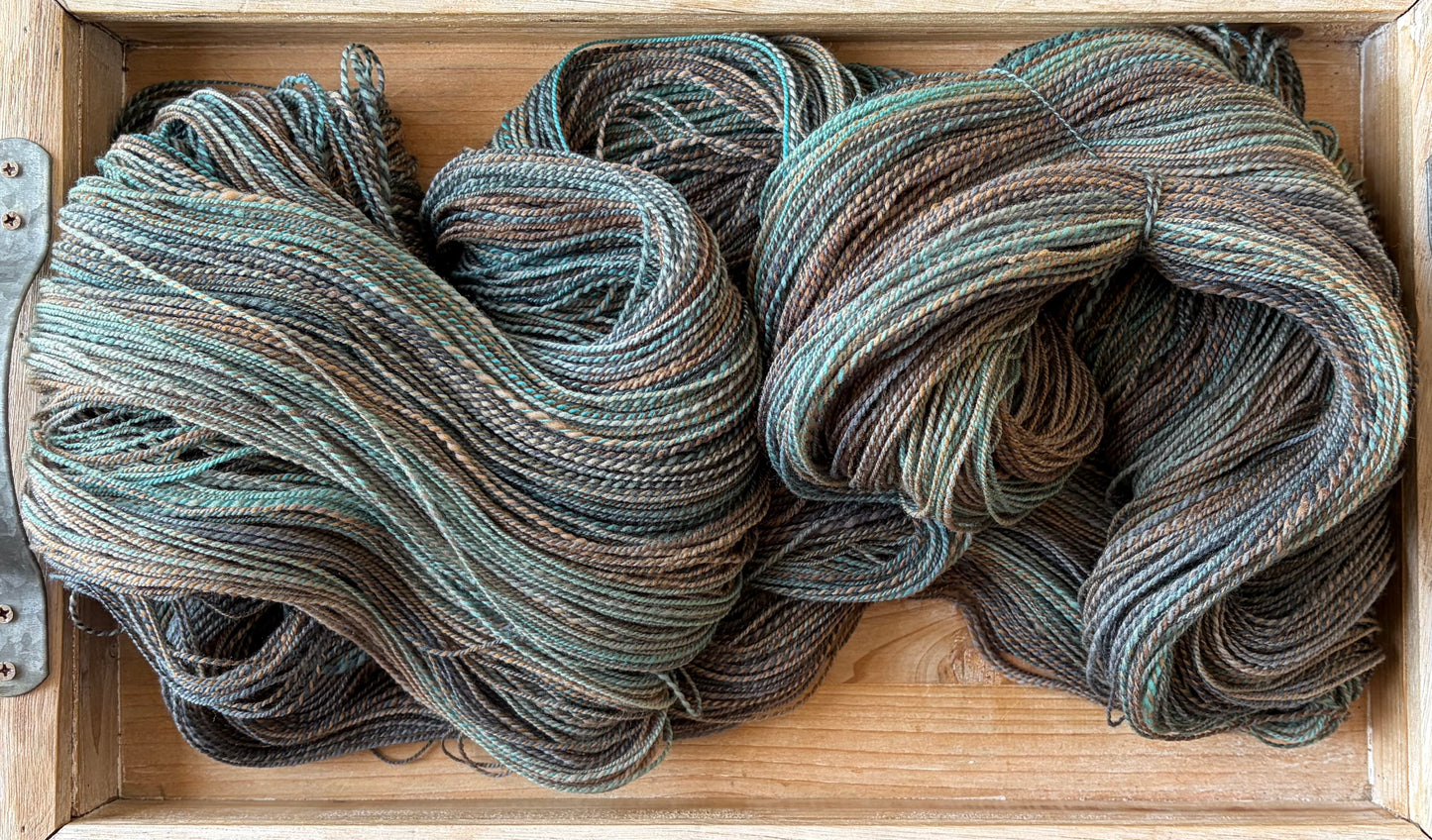 Hand Spun Yarn - 80% Superwash Merino/20% Nylon