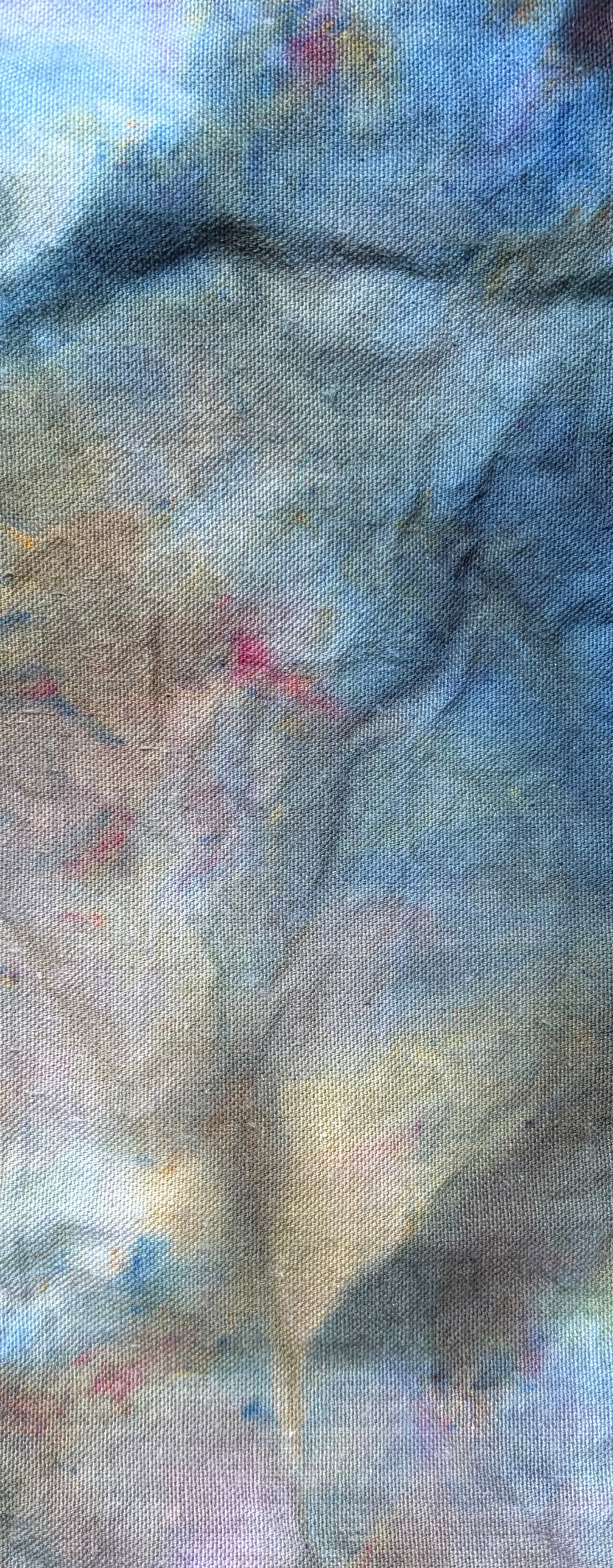 Ice Dyed Cotton Tote Bag