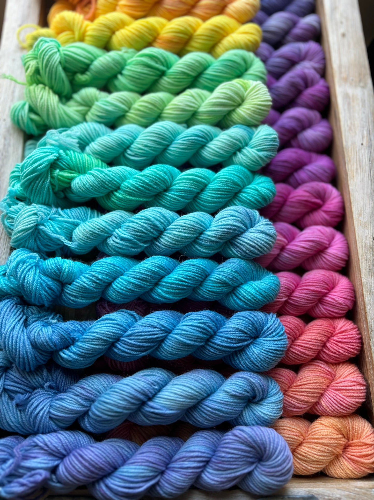 24 Skein Mini Yarn Fade - Squishy Sock Base