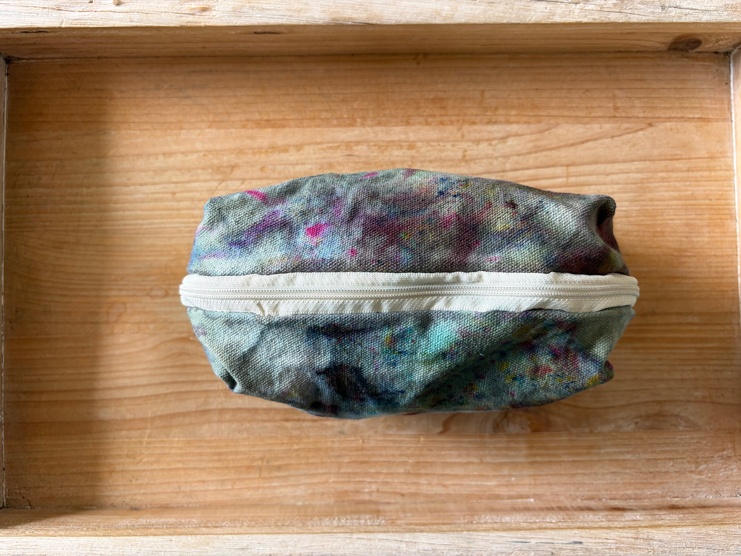 Ice Dyed Zipper Pouch