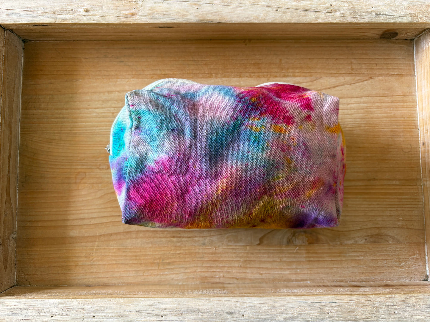Ice Dyed Zipper Pouch