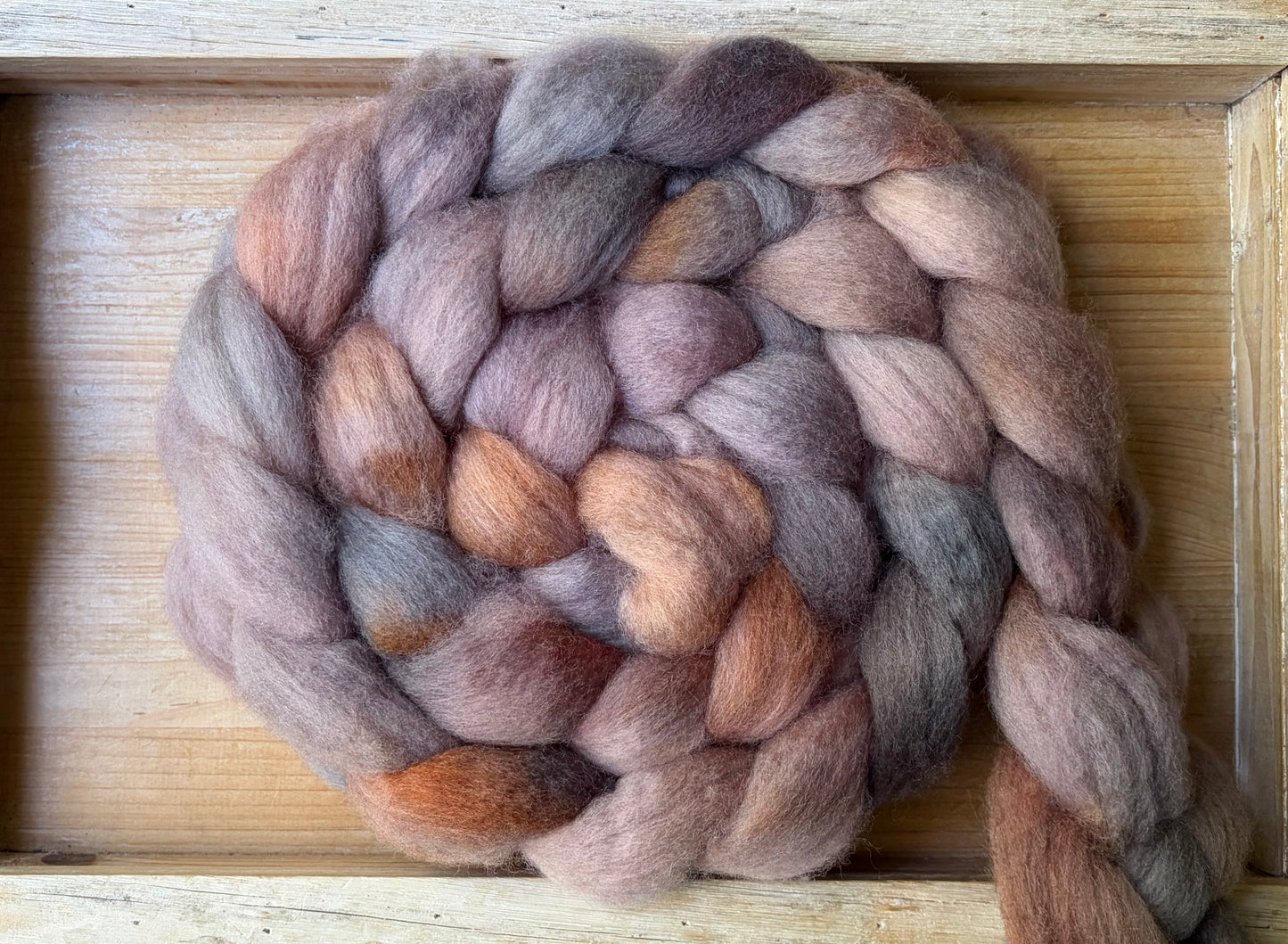 Bluefaced Leicester Wool - 26 Micron - One of a Kind Batch - 100 grams of Spinning Fibre - Hand Dyed Combed Top