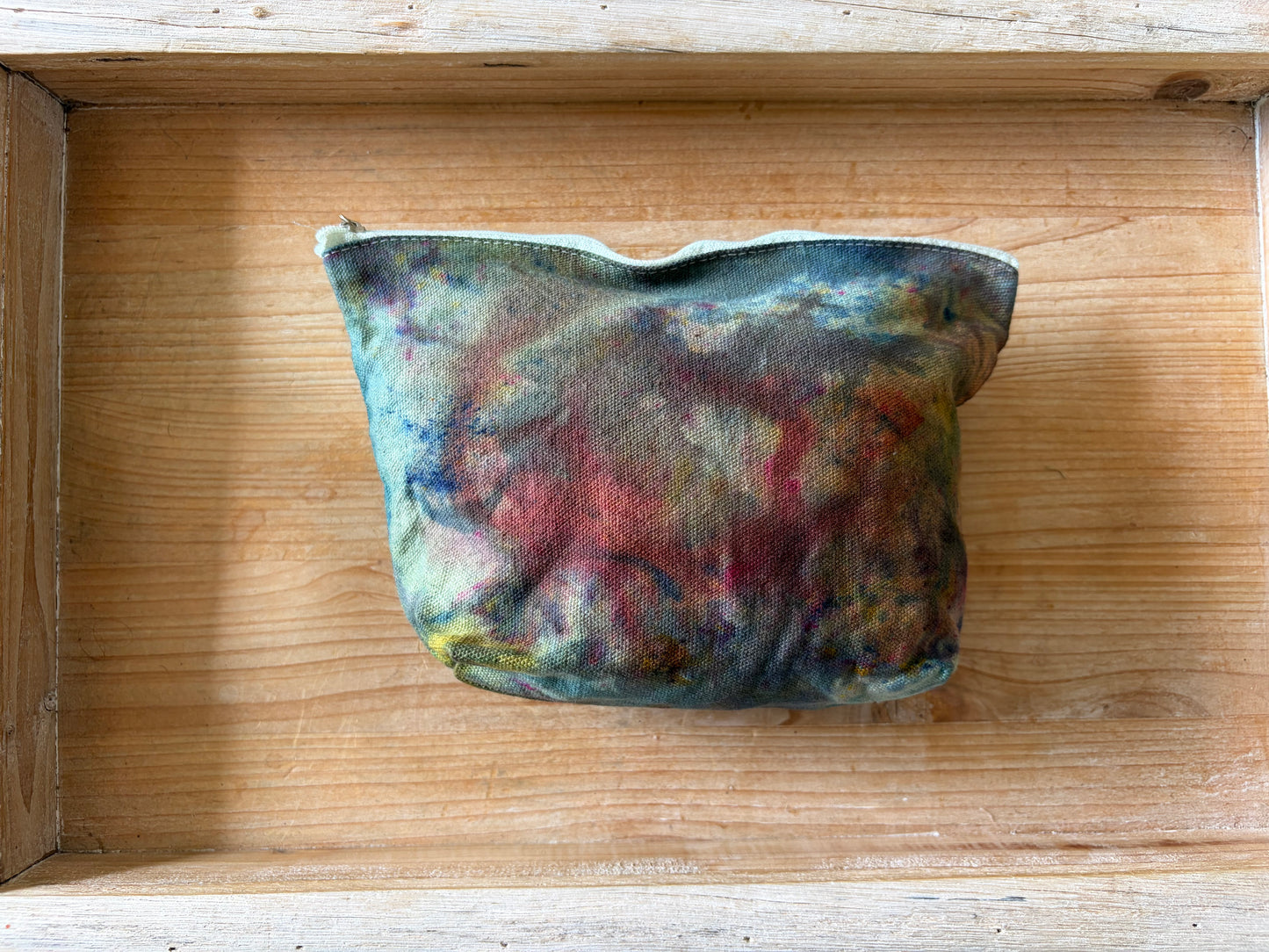 Ice Dyed Zipper Pouch