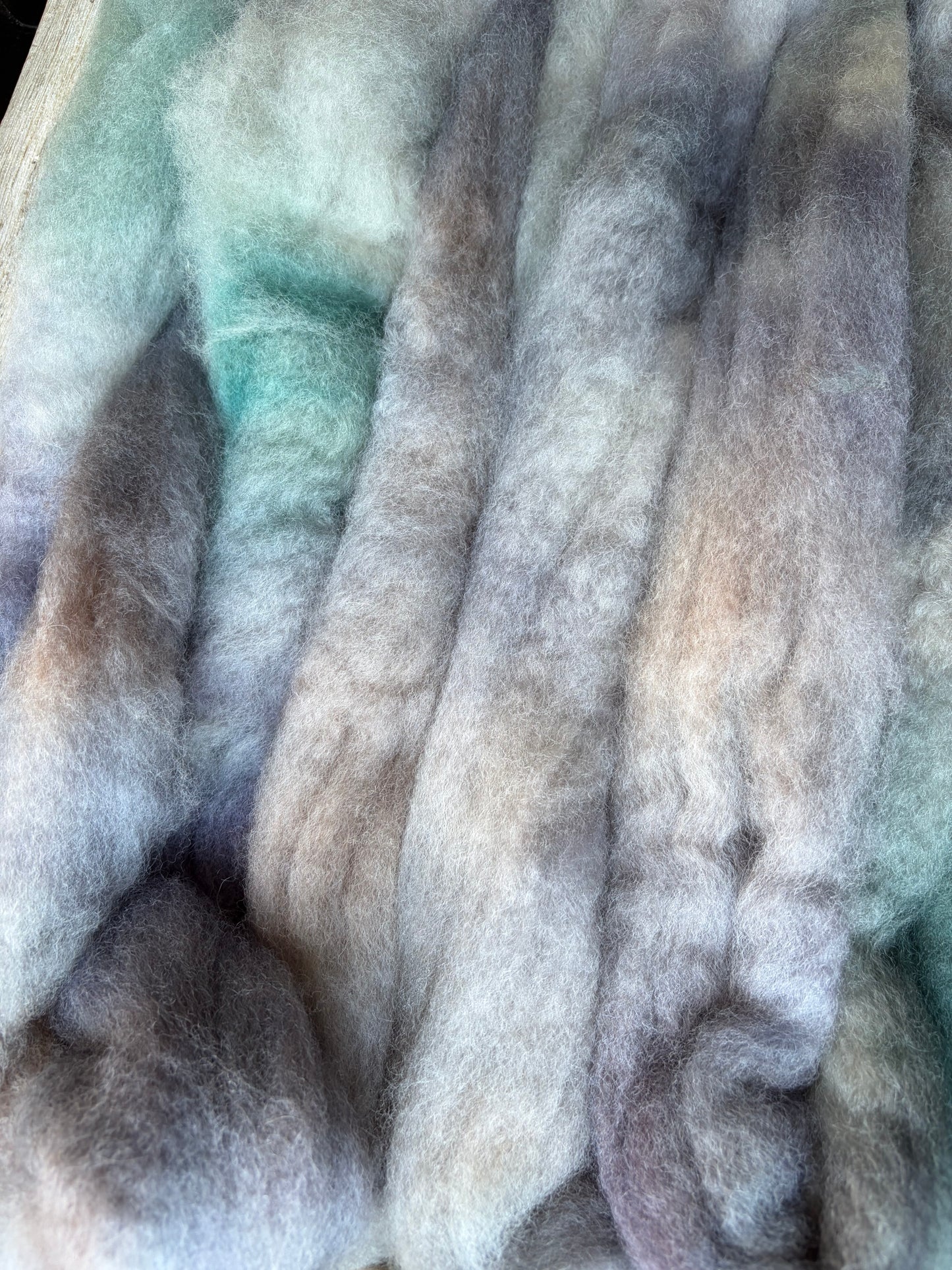 Bluefaced Leicester Wool - 26 Micron - One of a Kind Batch - 100 grams of Spinning Fibre - Hand Dyed Combed Top