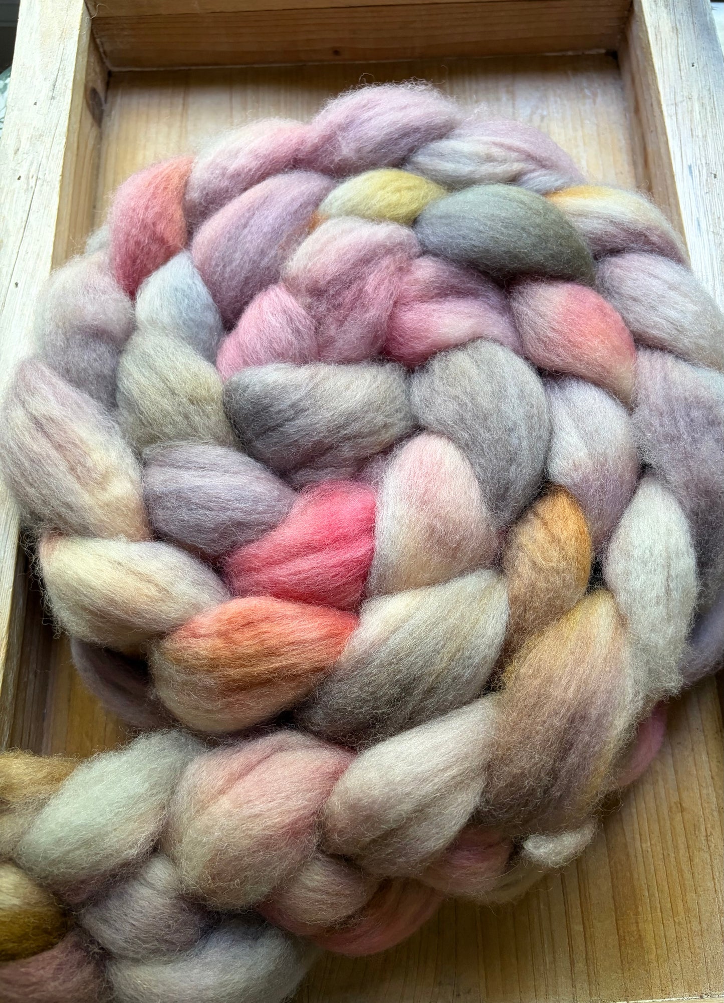 Bluefaced Leicester Wool - 26 Micron - One of a Kind Batch - 100 grams of Spinning Fibre - Hand Dyed Combed Top