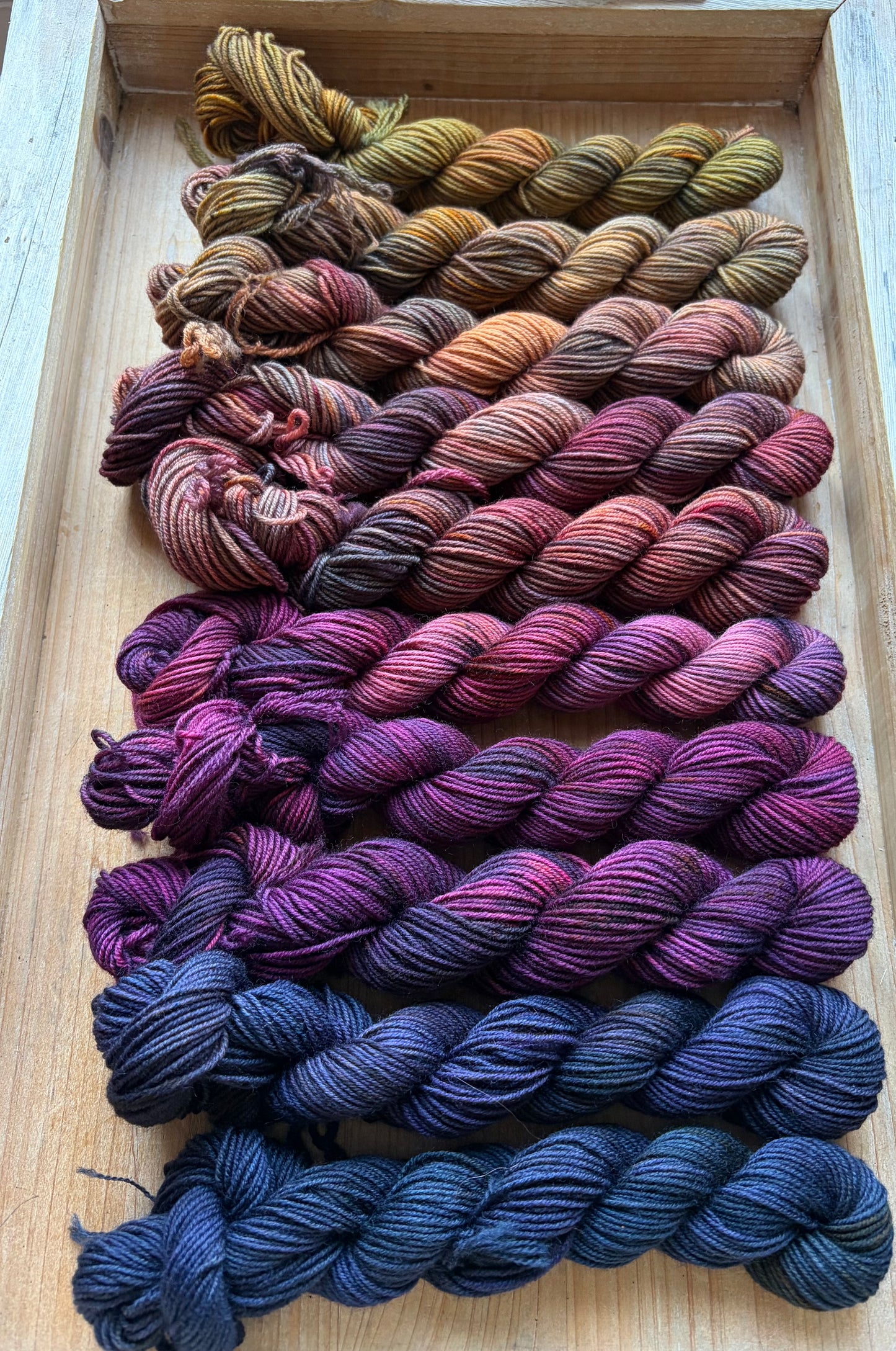 10 Skein Mini Yarn Fade - Squishy Sock Base