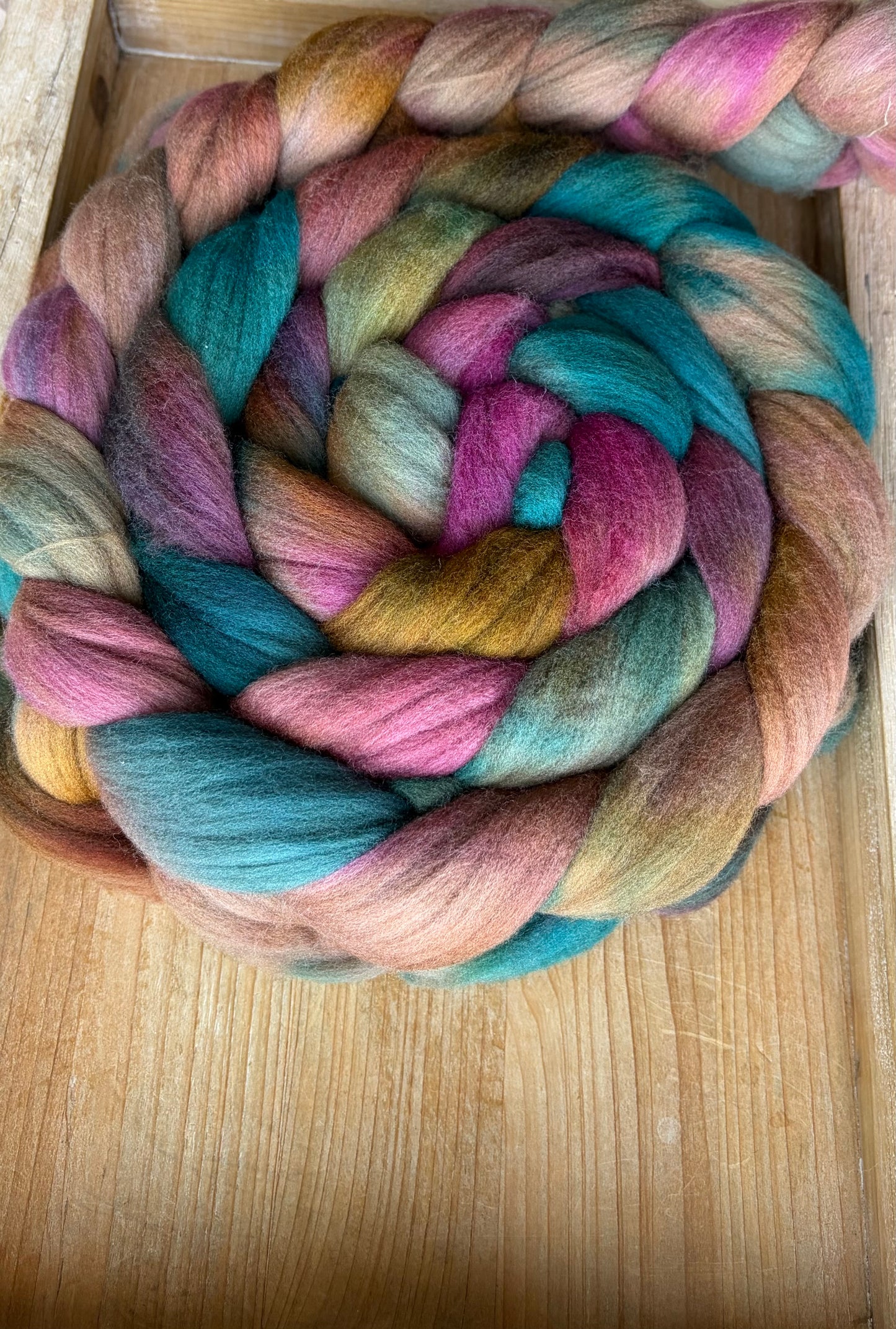 Targhee - 23 Micron - One of a Kind Batch - 100 grams of Spinning Fibre - Hand Dyed Combed Top