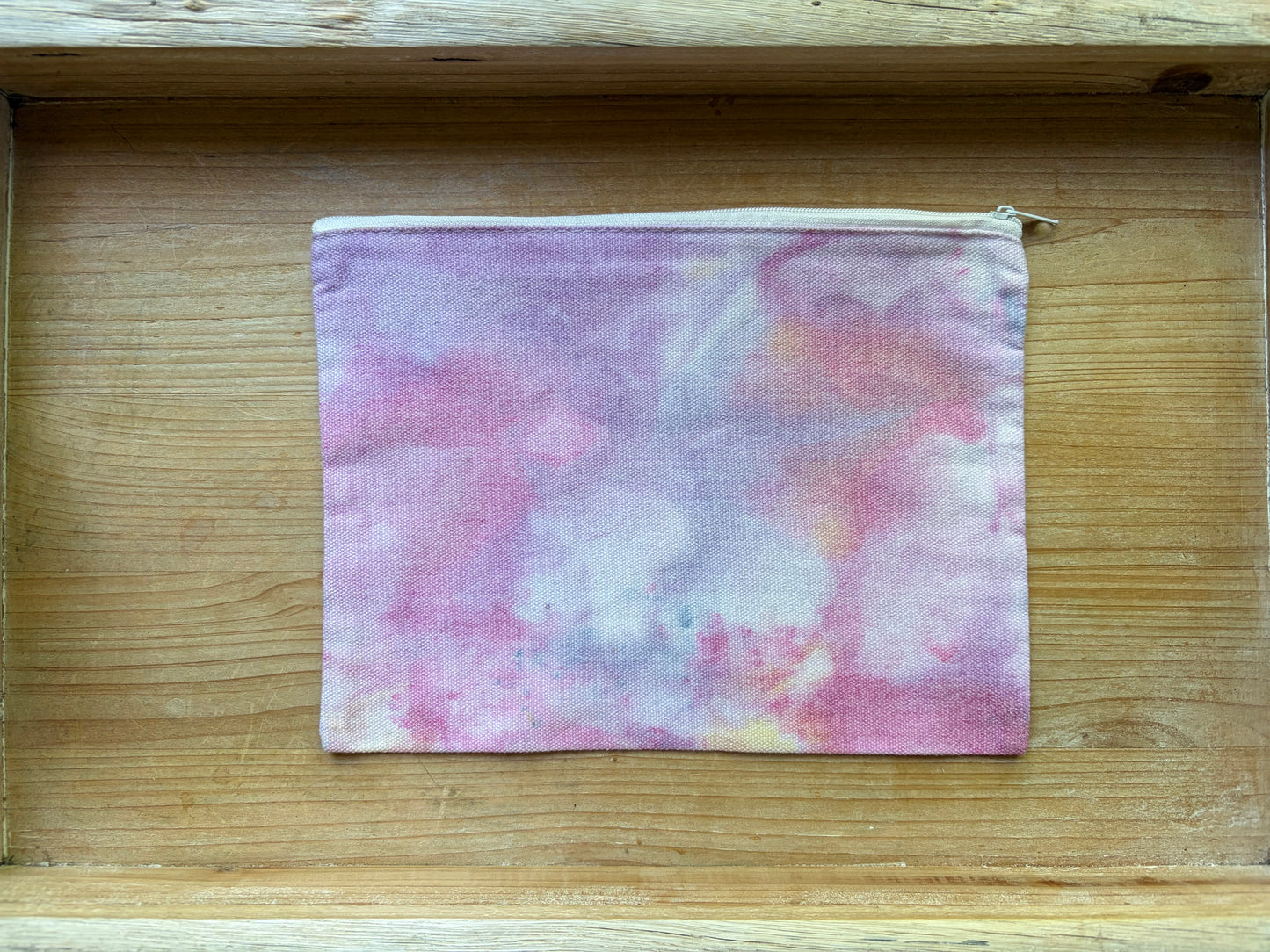 Ice Dyed Zipper Pouch