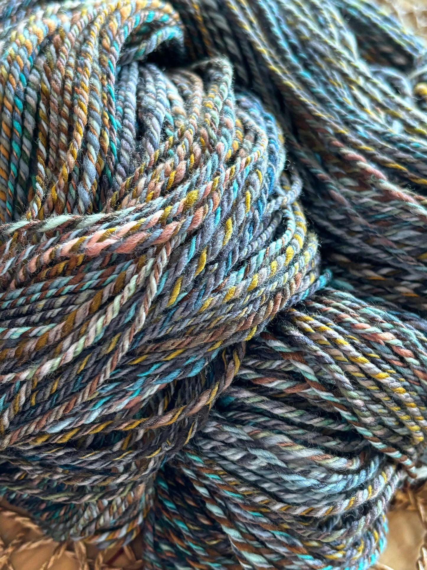 Hand Spun Yarn - 100% Superwash Merino Wool