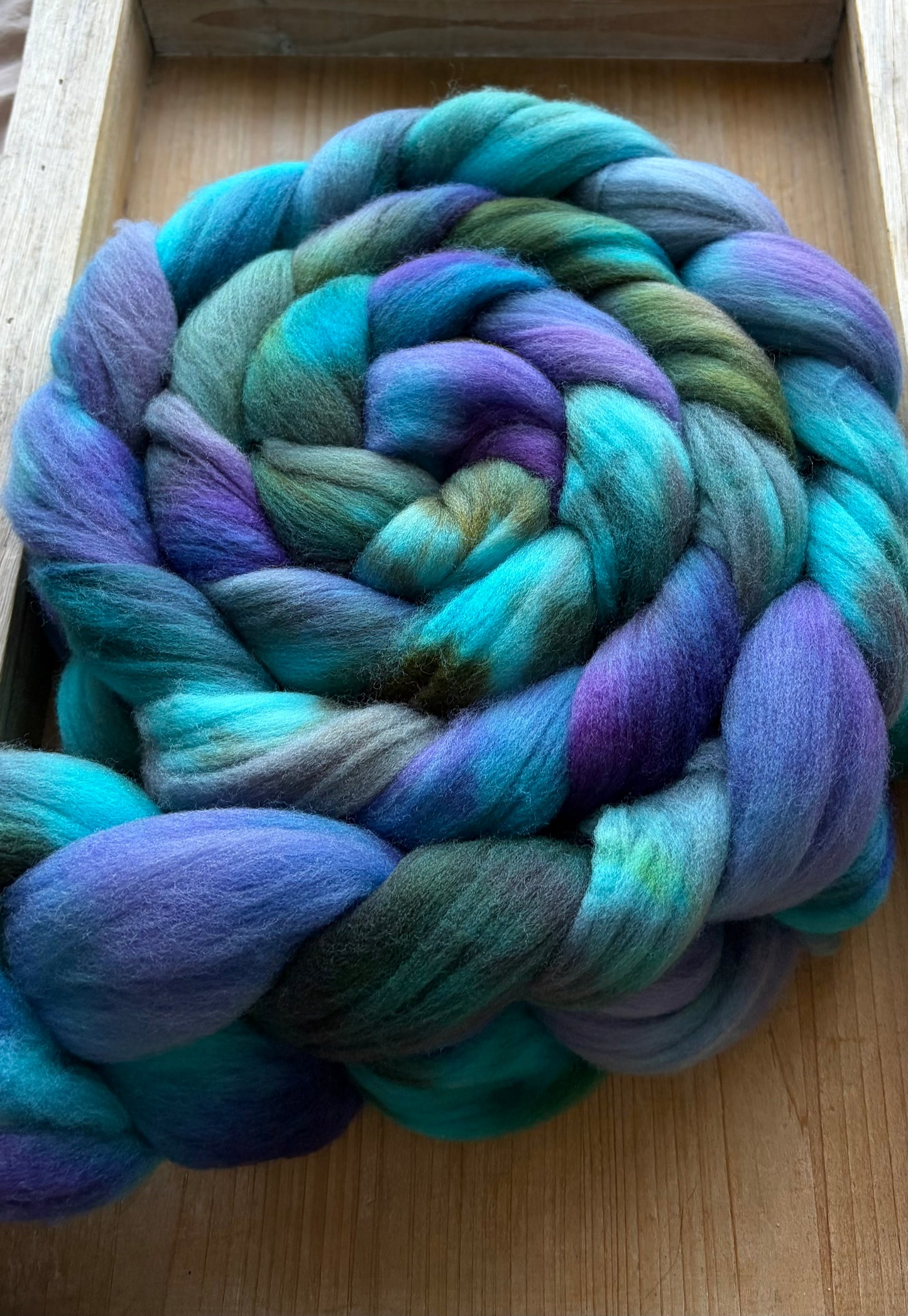 Targhee - 23 Micron - One of a Kind Batch - 100 grams of Spinning Fibre - Hand Dyed Combed Top