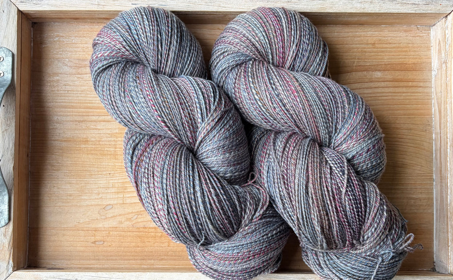 Hand Spun Yarn - 70% SWM/ 20% Nylon/ 10% Cashmere - Sweater Quantity