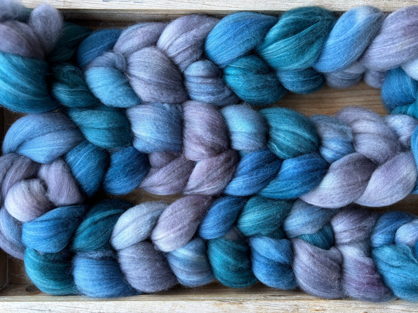 One of a Kind Batch - 100 grams of Spinning Fibre - 80% Superwash Merino Wool/ 20% Nylon - 22.5 Micron - Hand Dyed Combed Top