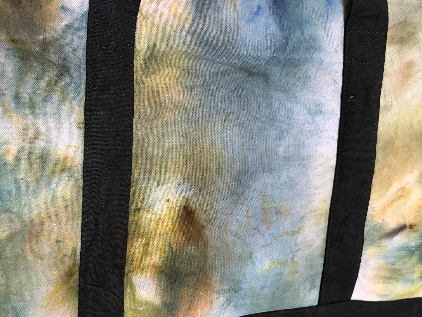 Ice Dyed Cotton Tote Bag