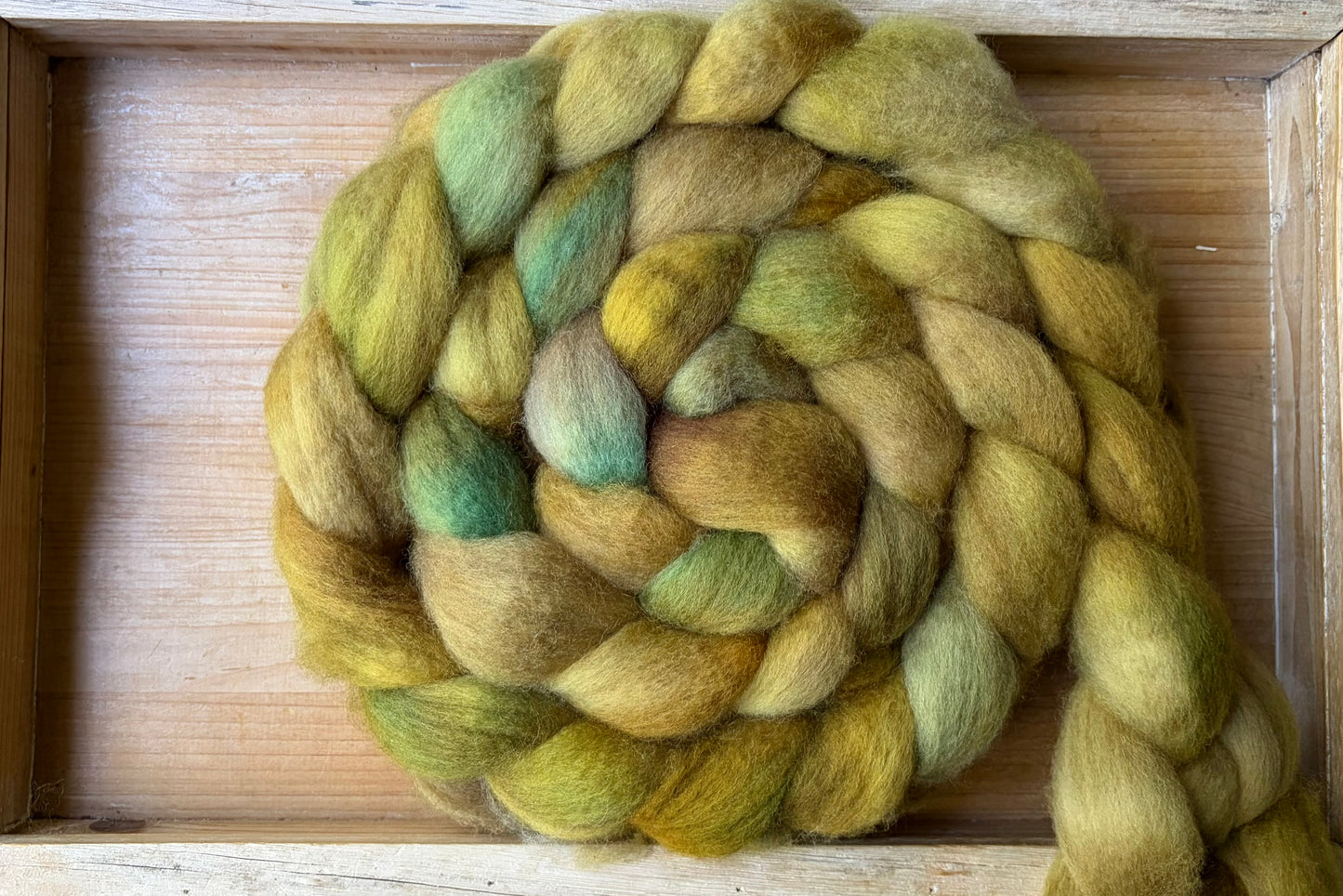 Bluefaced Leicester Wool - 26 Micron - One of a Kind Batch - 100 grams of Spinning Fibre - Hand Dyed Combed Top