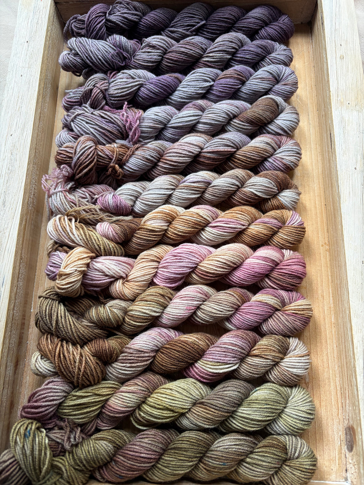 12 Skein Mini Yarn Fade - Squishy Sock Base