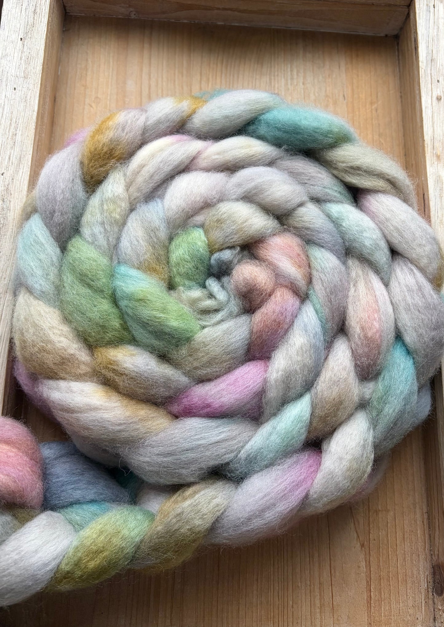 Bluefaced Leicester Wool - 26 Micron - One of a Kind Batch - 100 grams of Spinning Fibre - Hand Dyed Combed Top